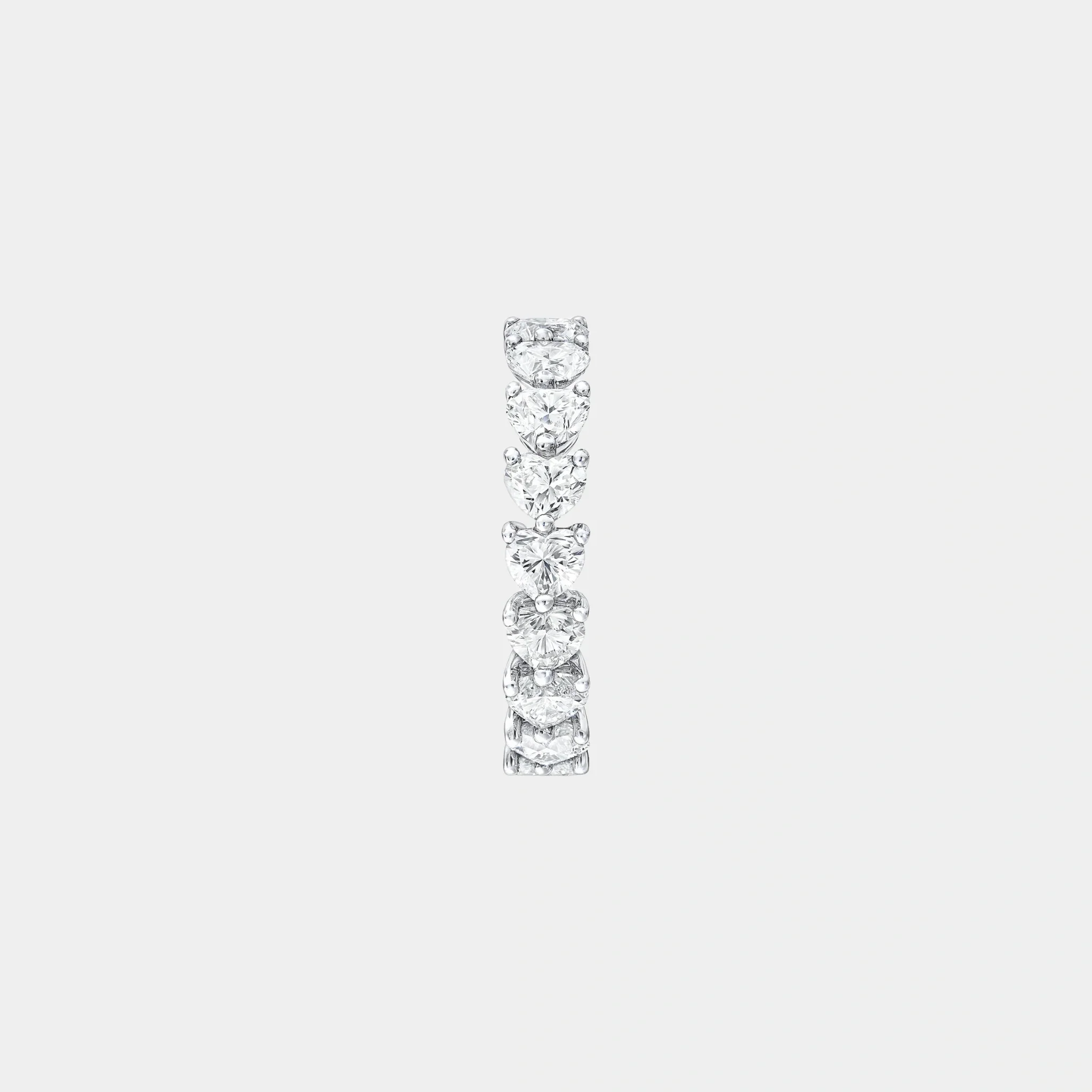 Classic Graff Heart Shape Diamond Wedding Band - Image 2