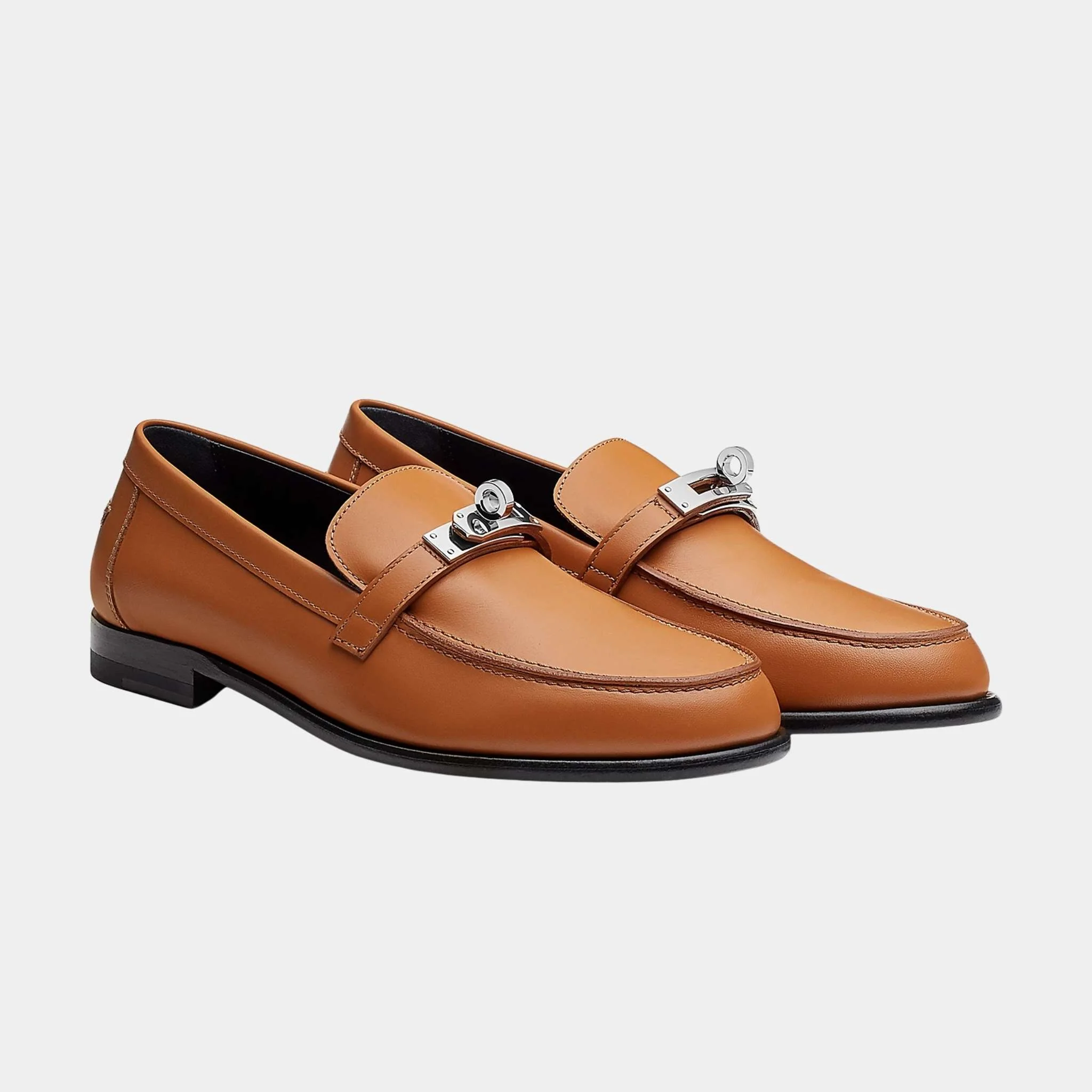 Destin Loafer in Calfskin with Palladium Plated Buckle - Image 2