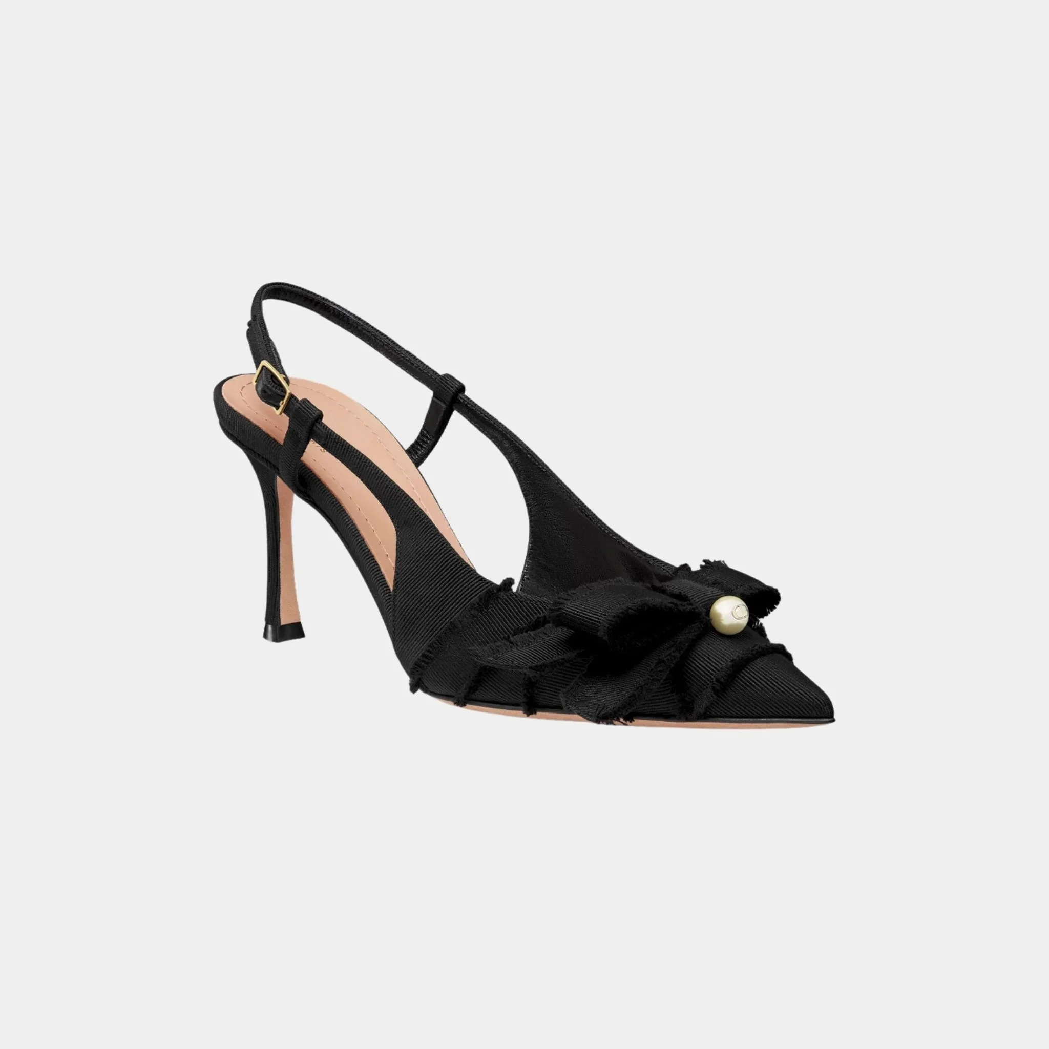 Adiorable Slingback Pump Fringed Grosgrain - Image 2