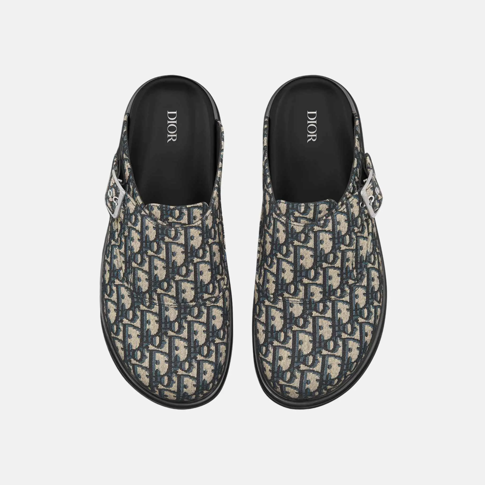 Aqua Mule In Dior Oblique Jacquard - Image 3