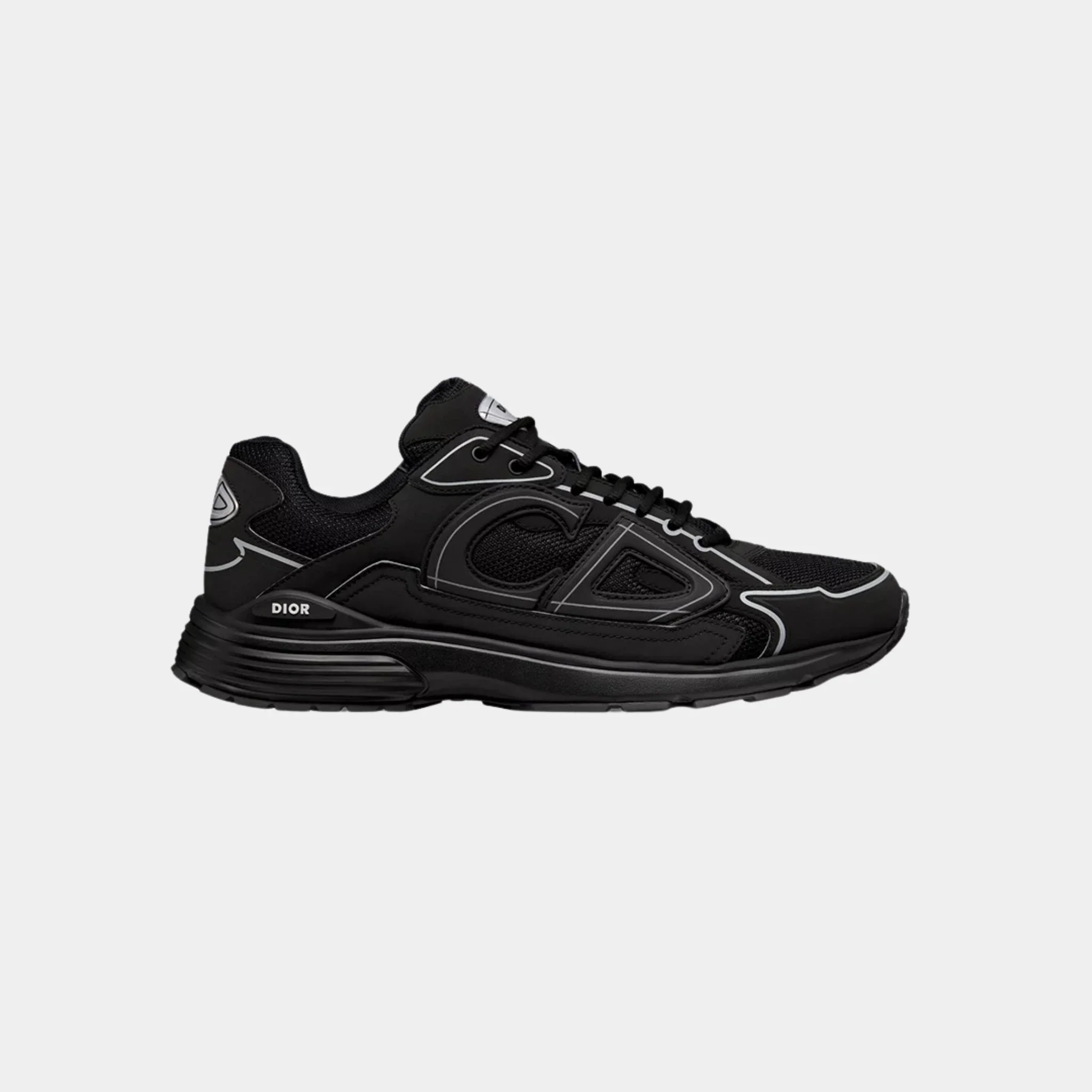 B30 Countdown Sneaker Black Mesh and Black Technical Fabric