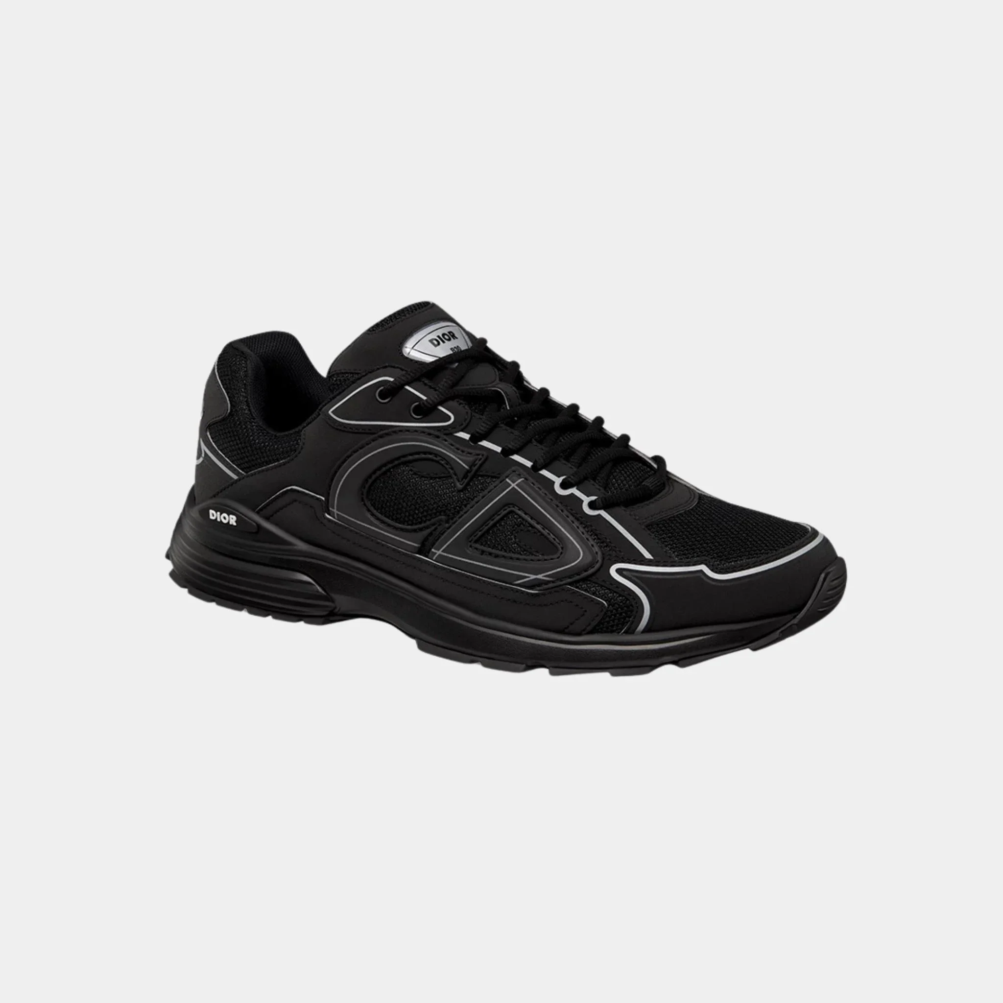 B30 Countdown Sneaker Black Mesh and Black Technical Fabric - Image 2