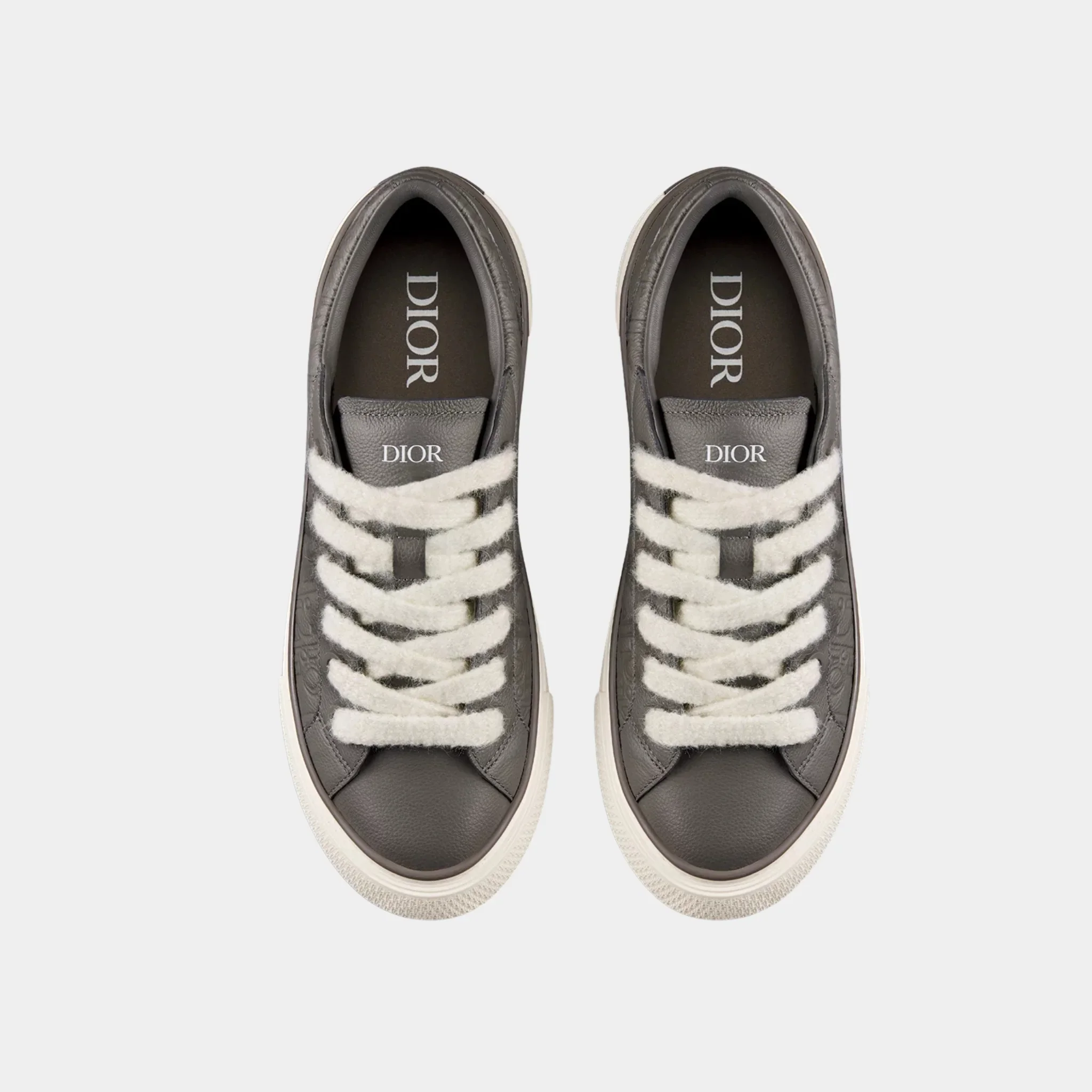 B33 Spin Sneaker In Grained Calfskin And Dior Gravity Leather - Image 2