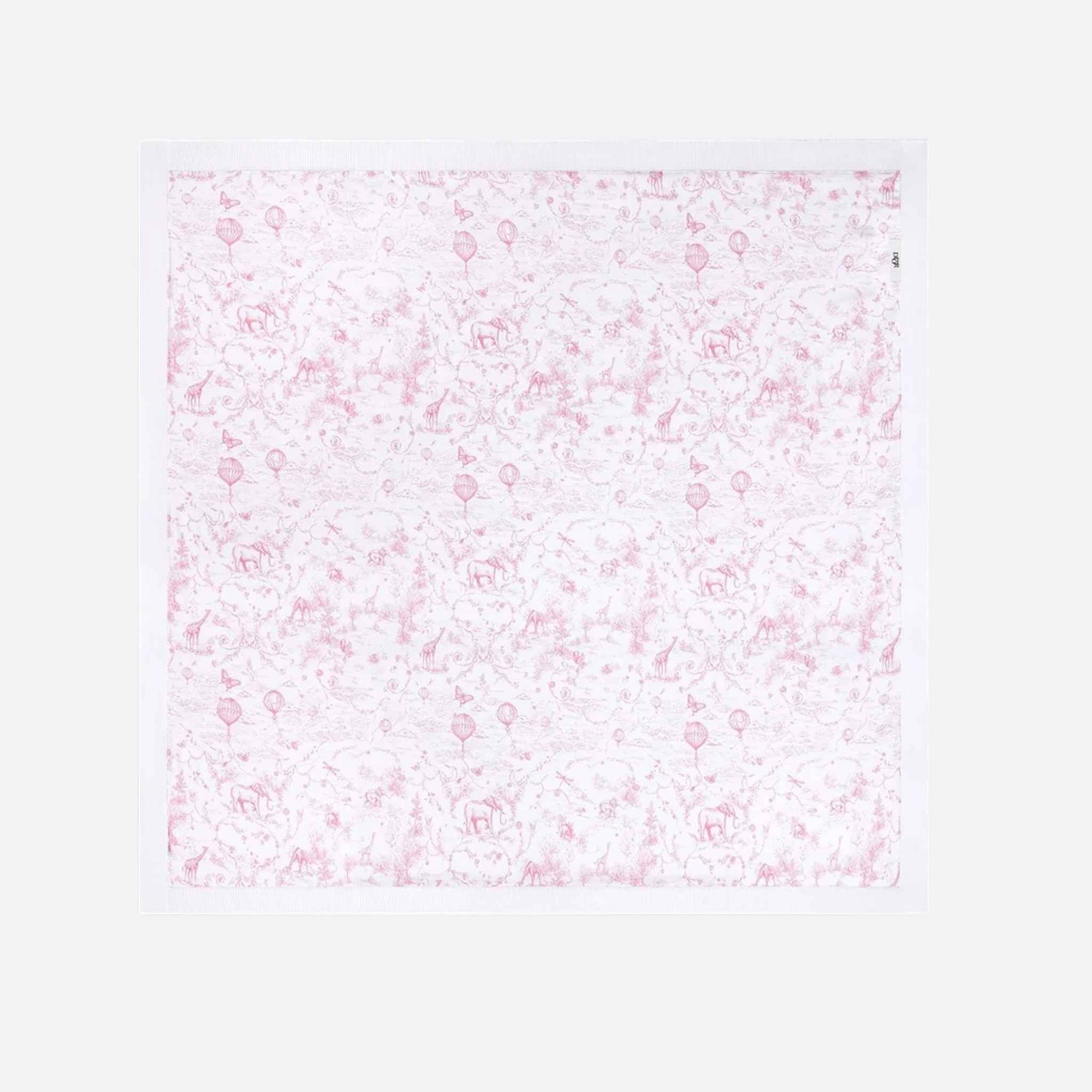 Baby Blanket White Cotton Knit - Image 3