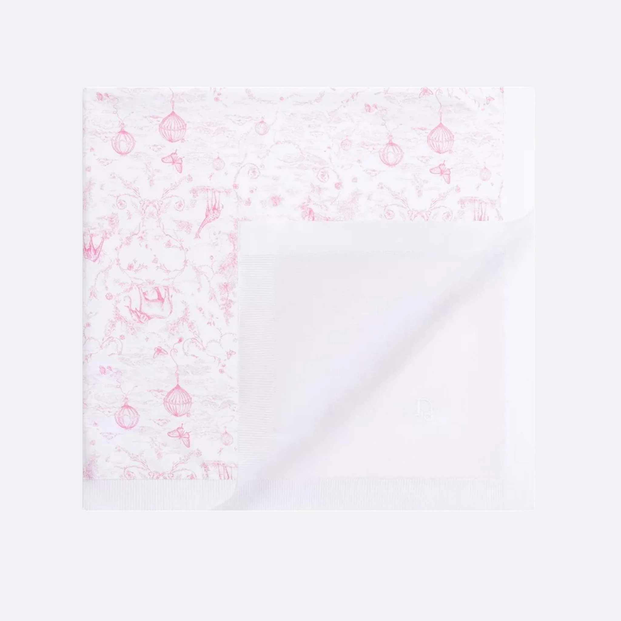 Baby Blanket White Cotton Knit - Image 4
