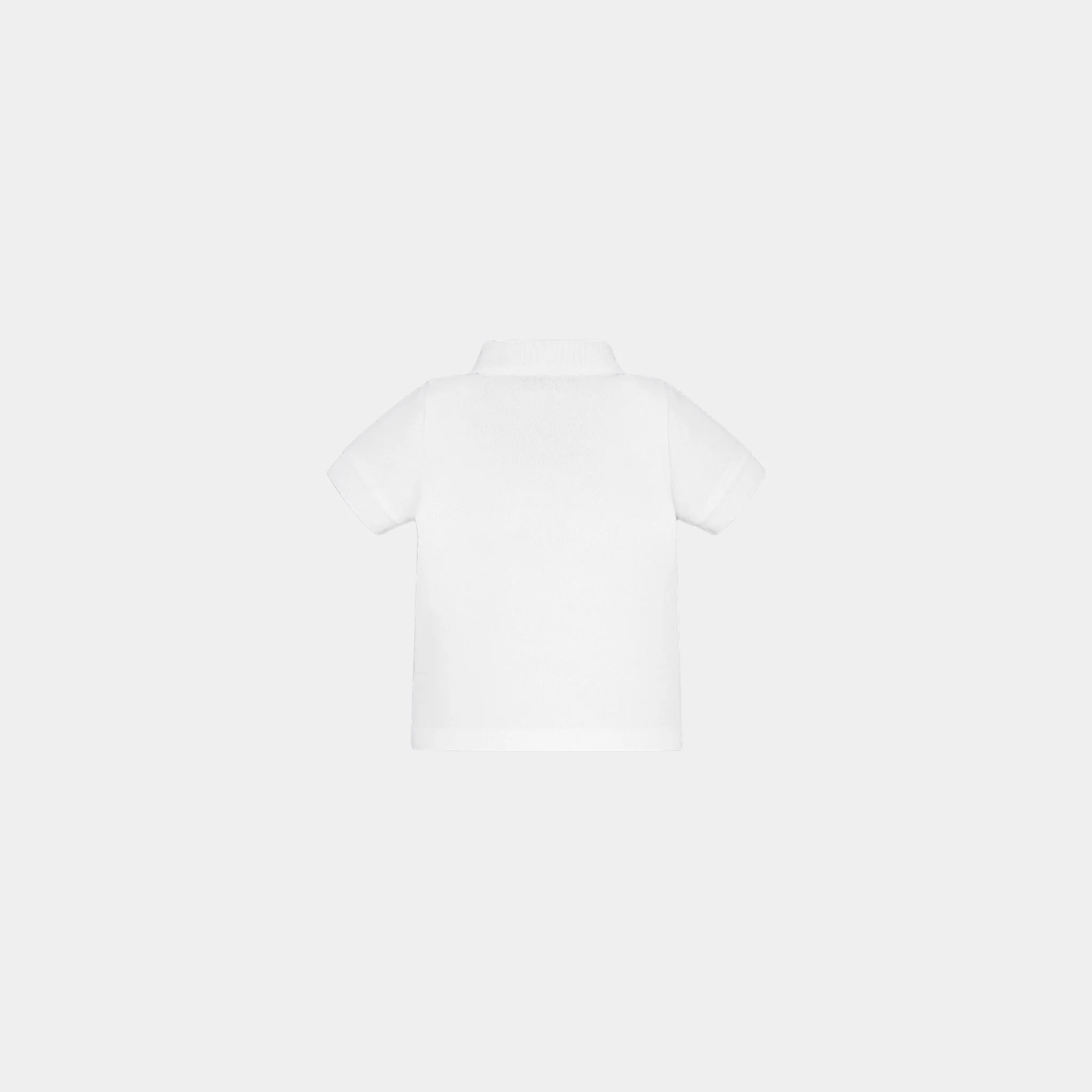 Baby CD Icon Polo Shirt White Cotton Pique - Image 2