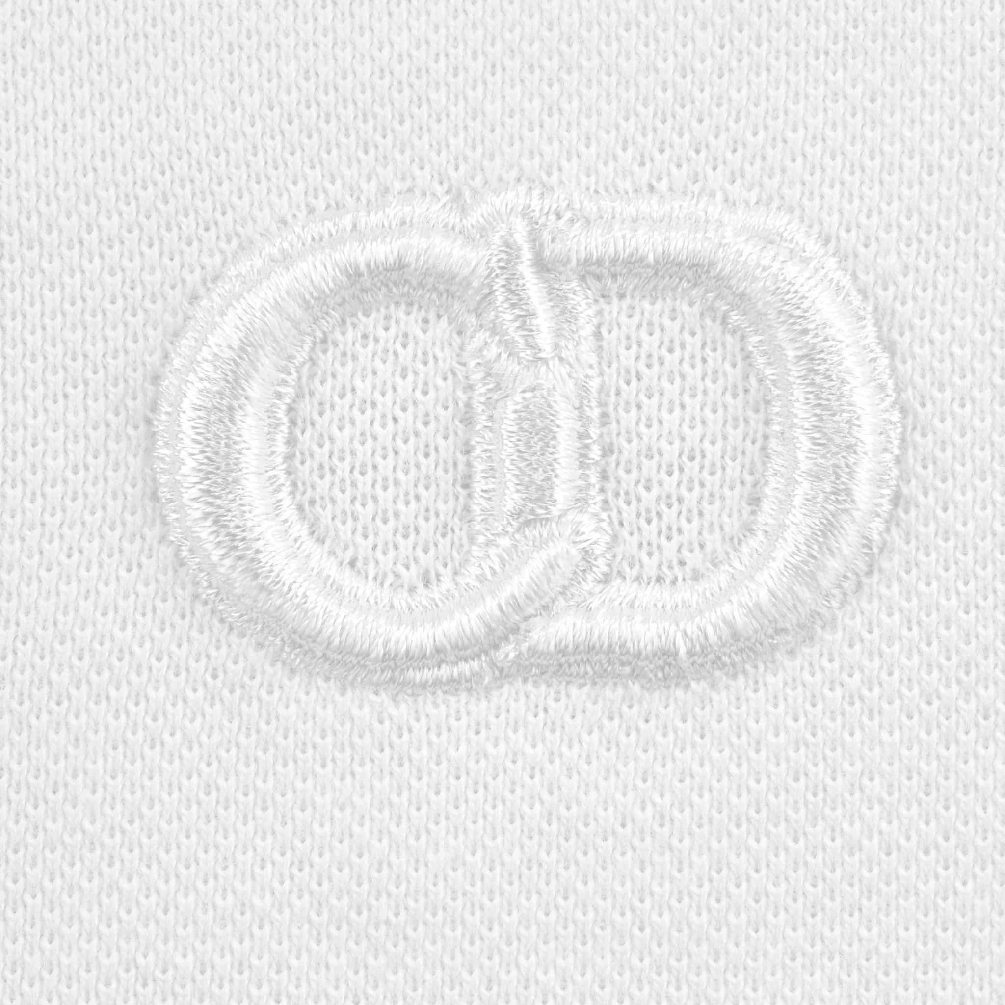 Baby CD Icon Polo Shirt White Cotton Pique - Image 3