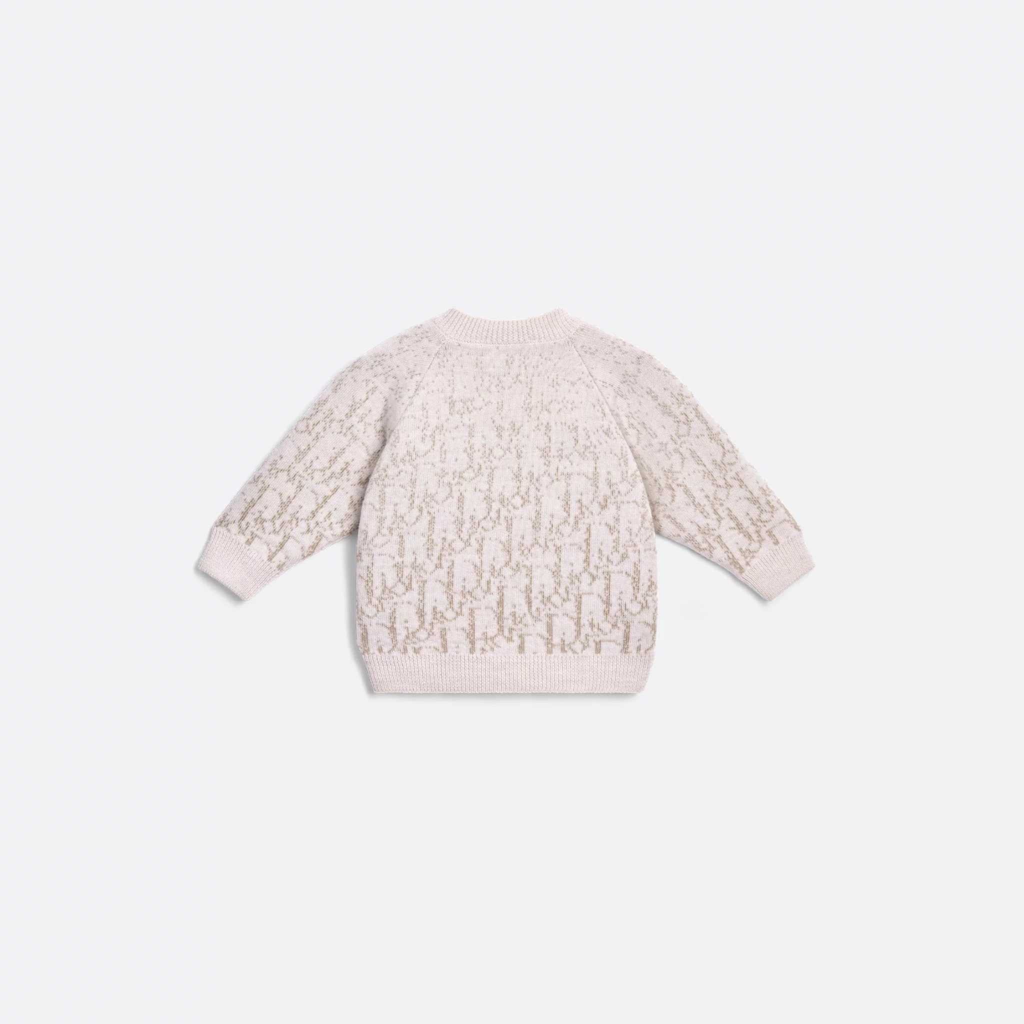 Baby Sweater Wool Knit with Dior Oblique Jacquard - Image 2