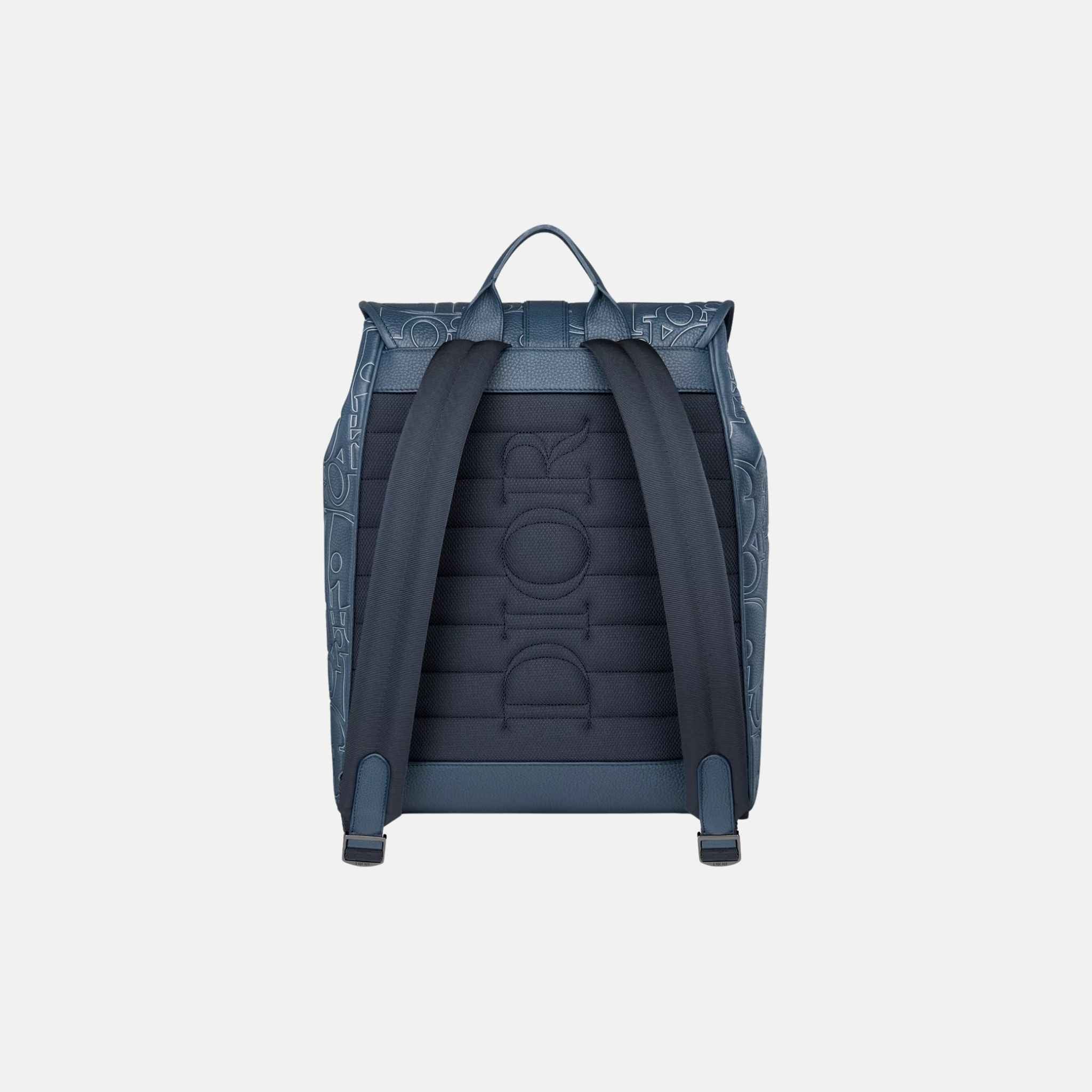Daily Backpack with Flap in Outline and Grained Calfskin - Image 3
