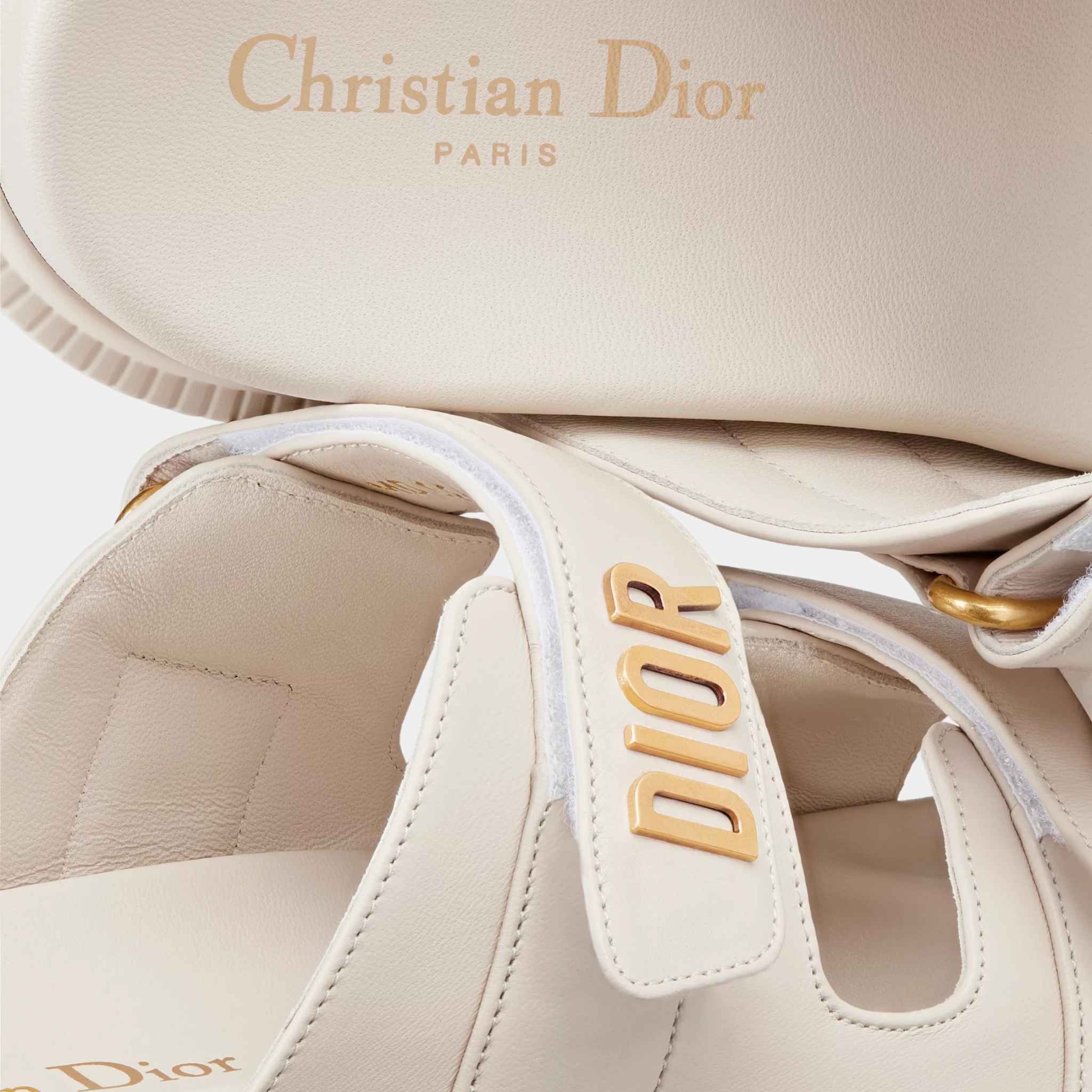 Dioract Slide White Lambskin - Image 3