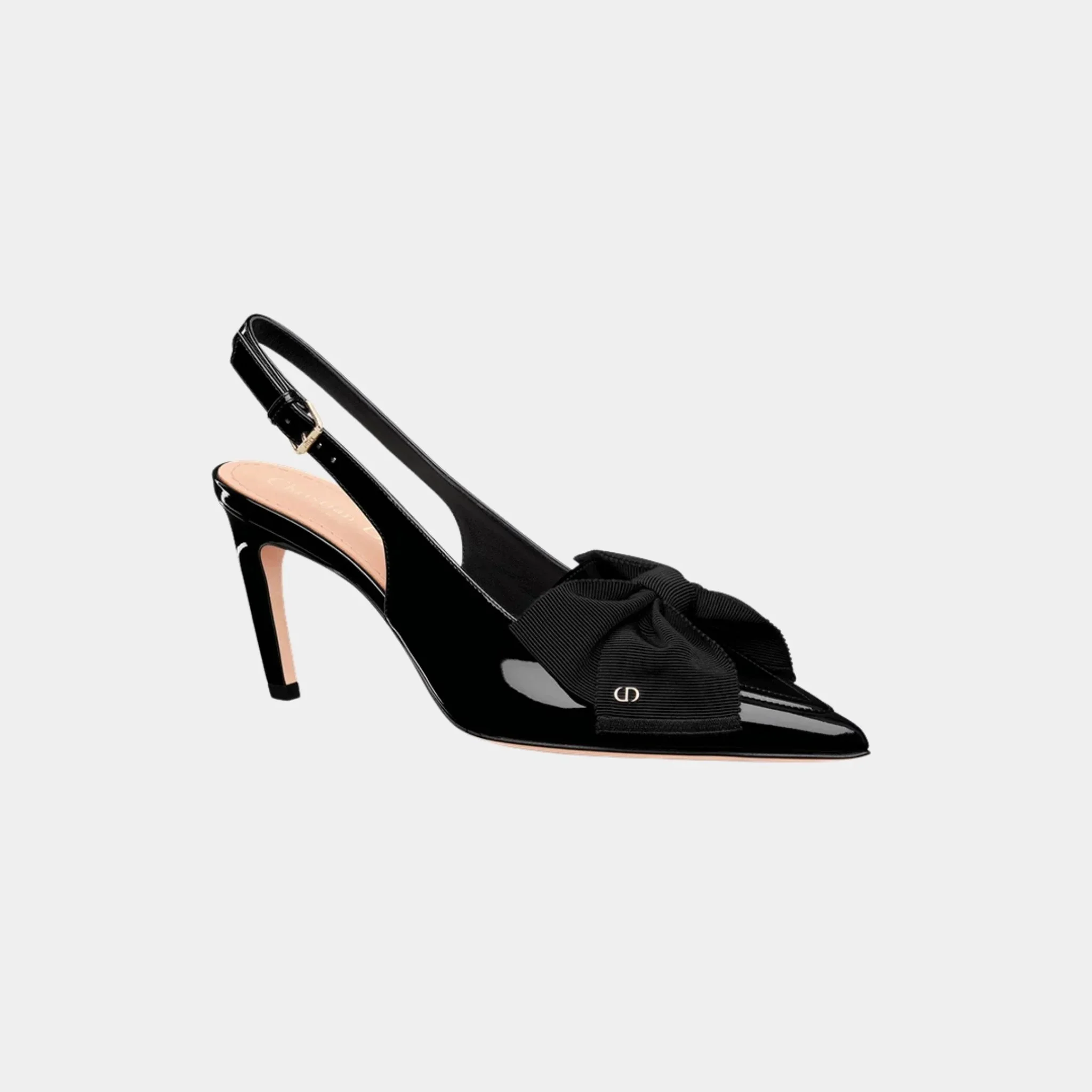 Diorissimo Slingback Pump Patent Calfskin and Grosgrain - Image 2