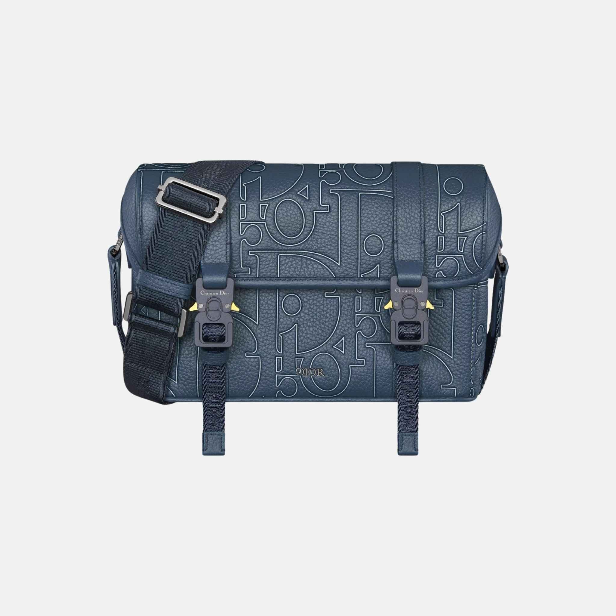 Hit The Road Messenger Flap Bag in Grained Calfskin - Image 4