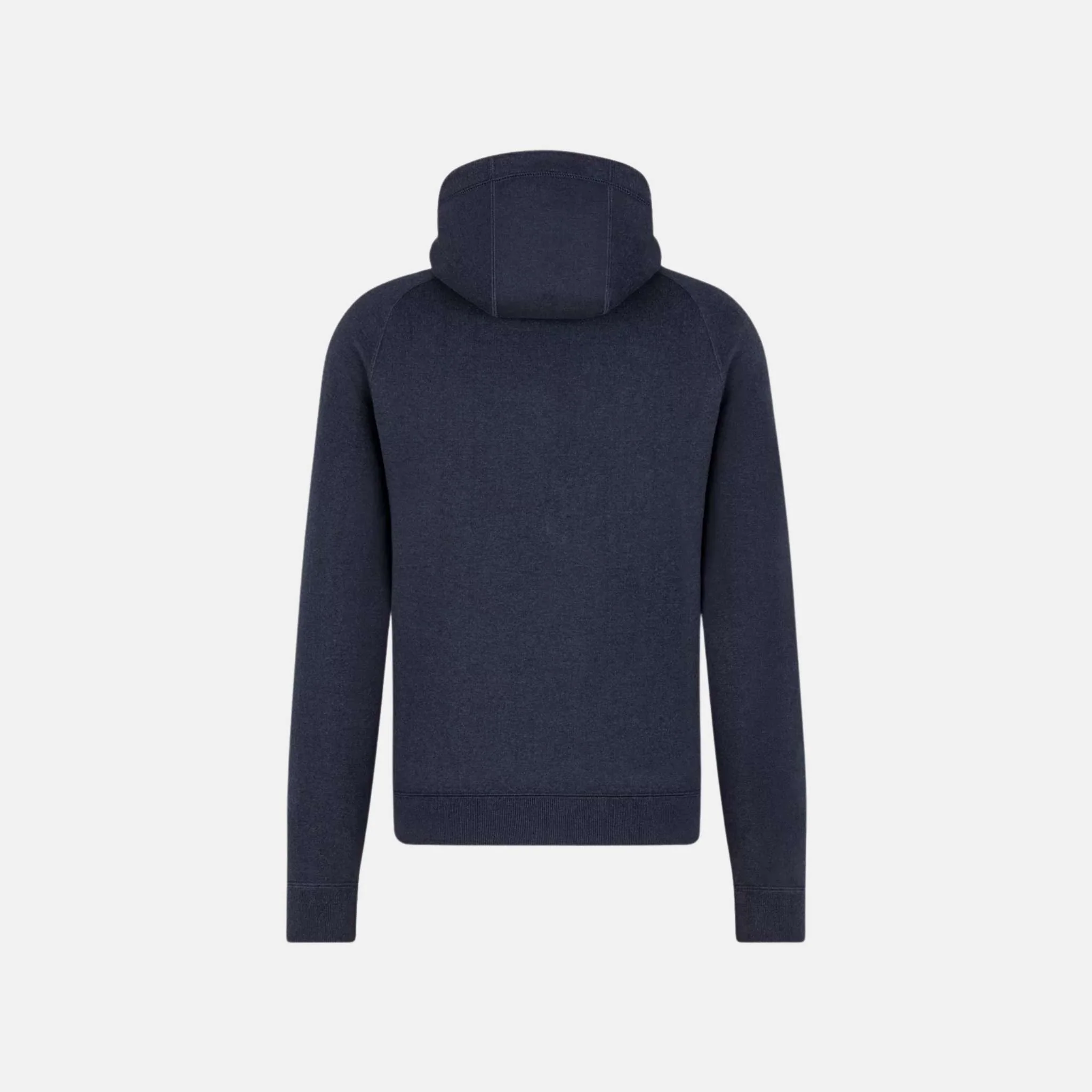 Hooded Track Jacket In Cotton And Cashmere Knit - Image 2