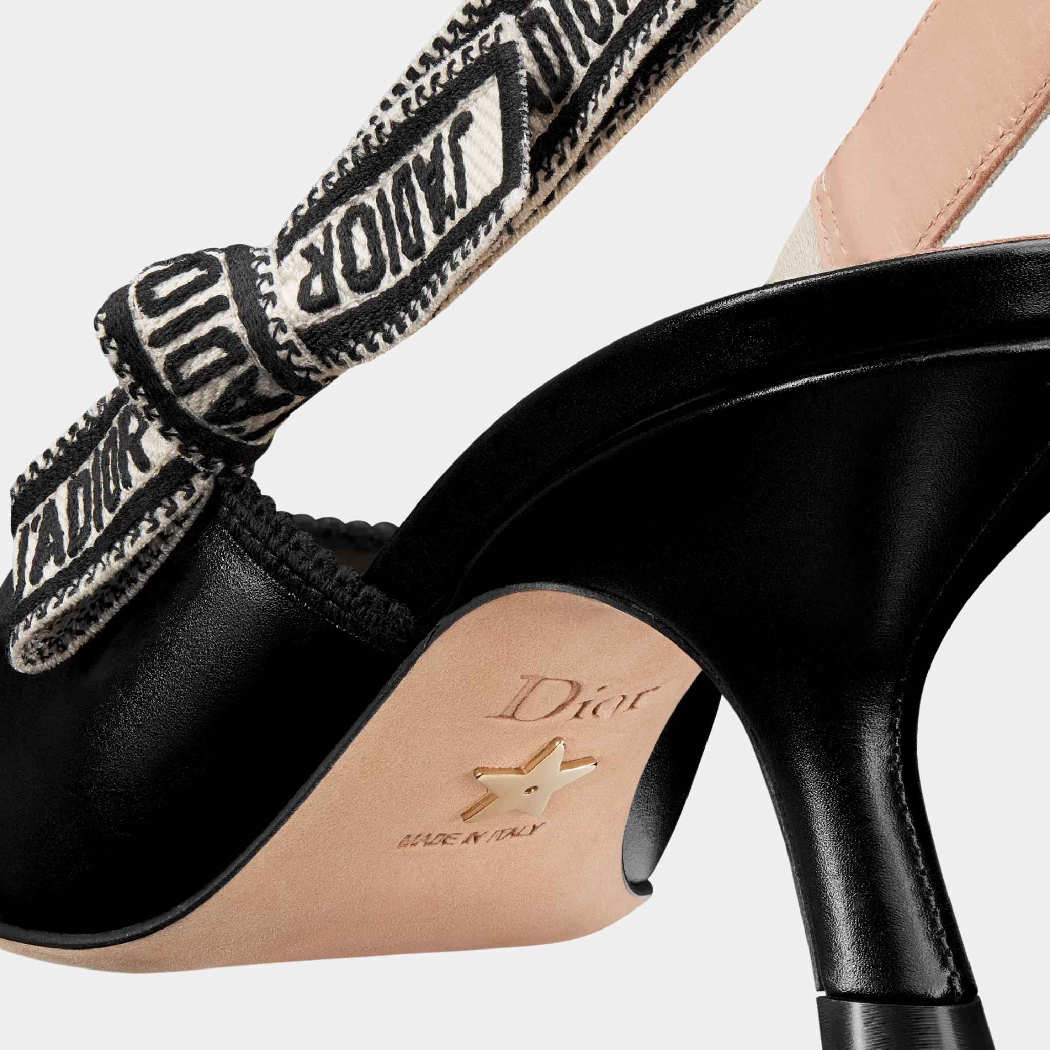 JAdior Slingback Pump Black Calfskin - Image 3