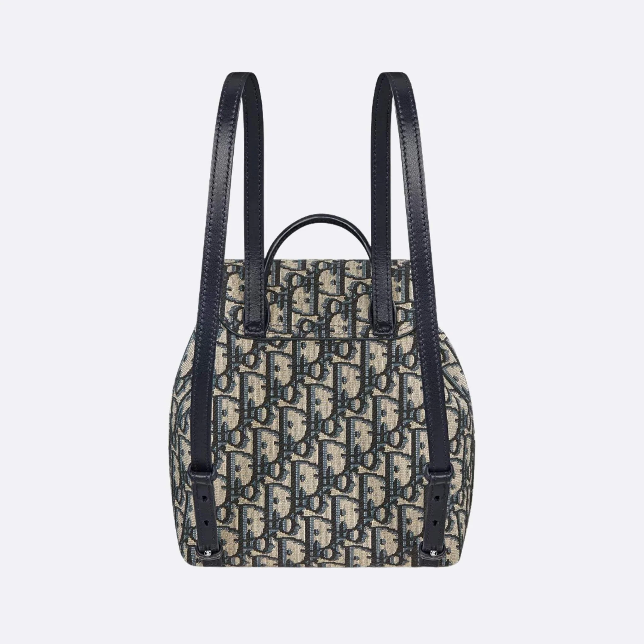 Kids Backpack Beige And Blue Dior Oblique Jacquard - Image 3