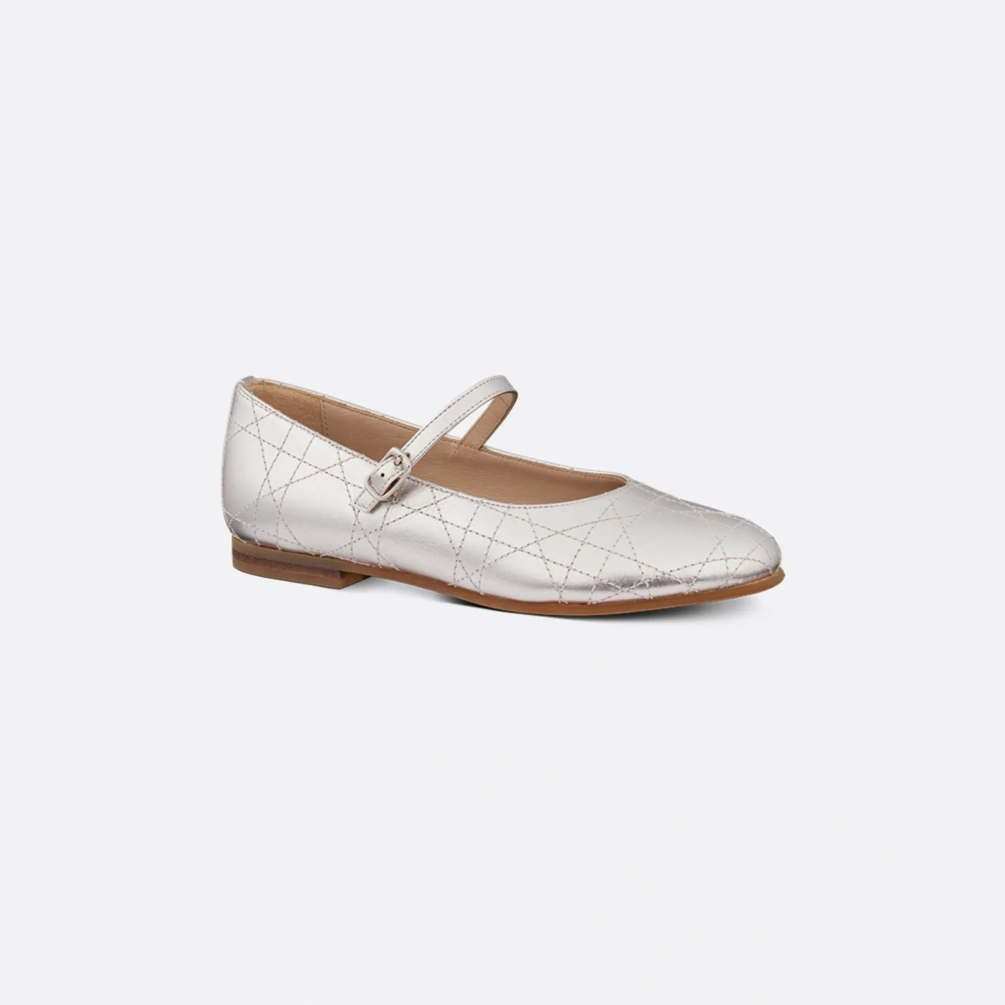 Kids Ballet Flat Cannage Calfskin - Image 5