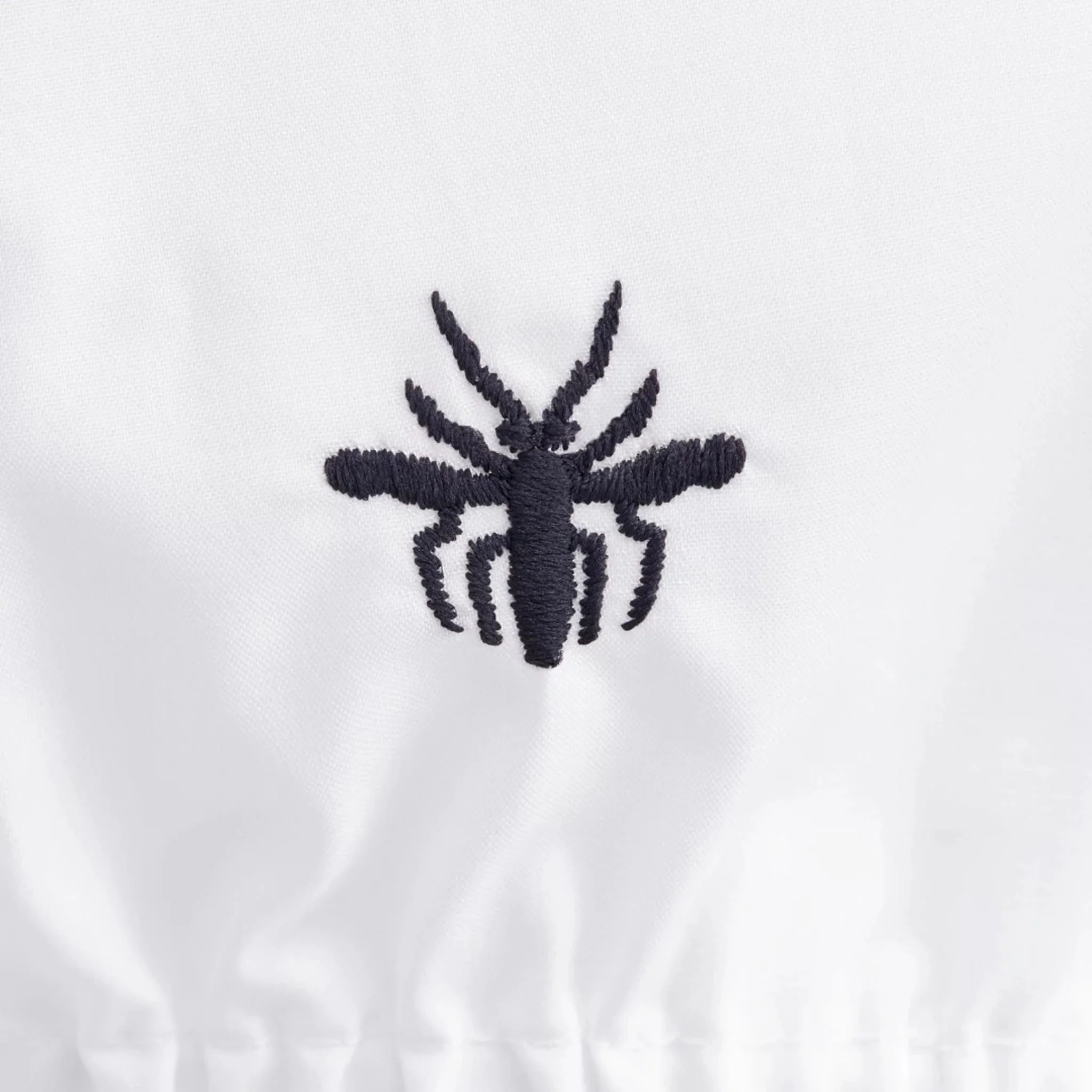 Kids Cropped Shirt White Cotton Poplin - Image 2
