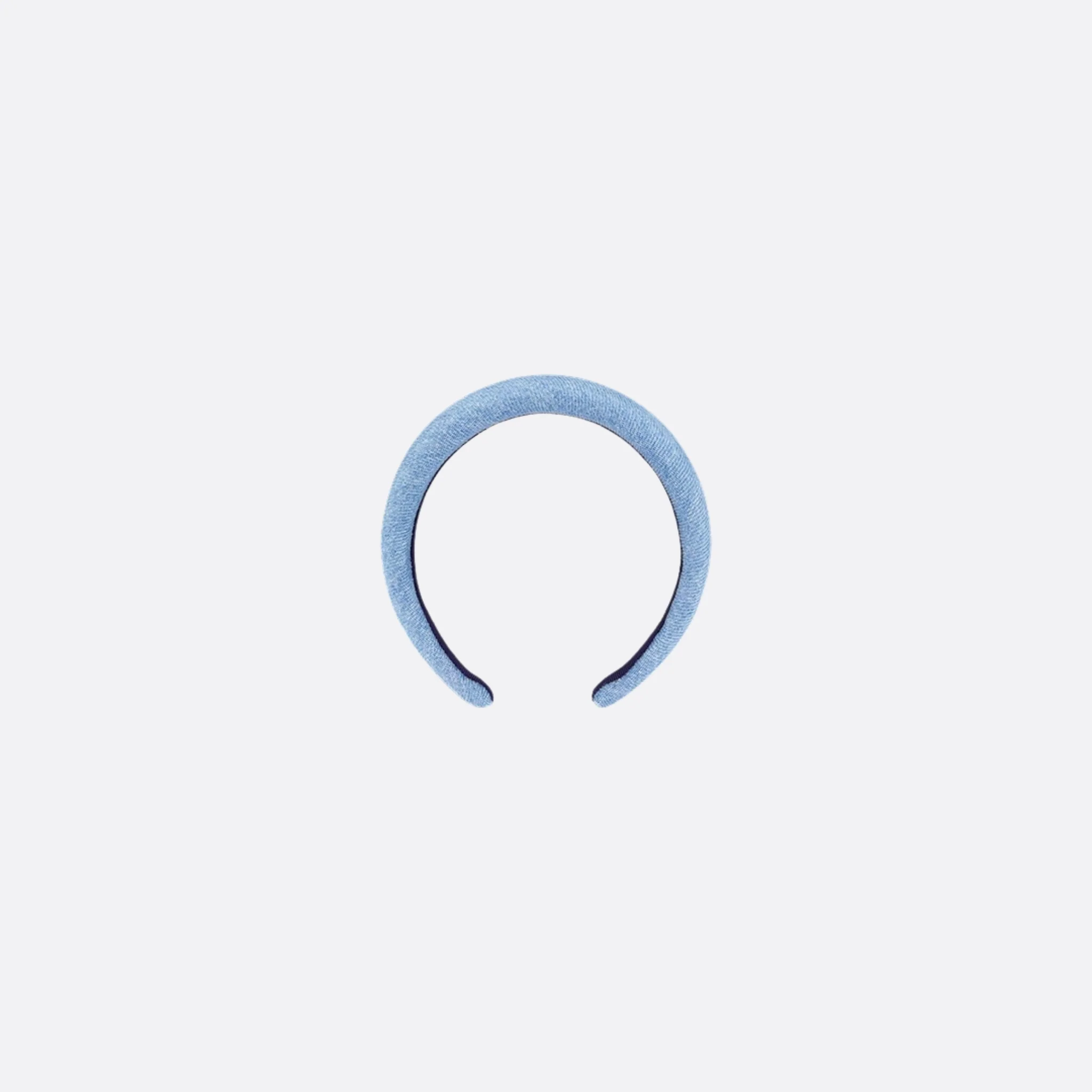 Kids Headband Blue Cotton Denim