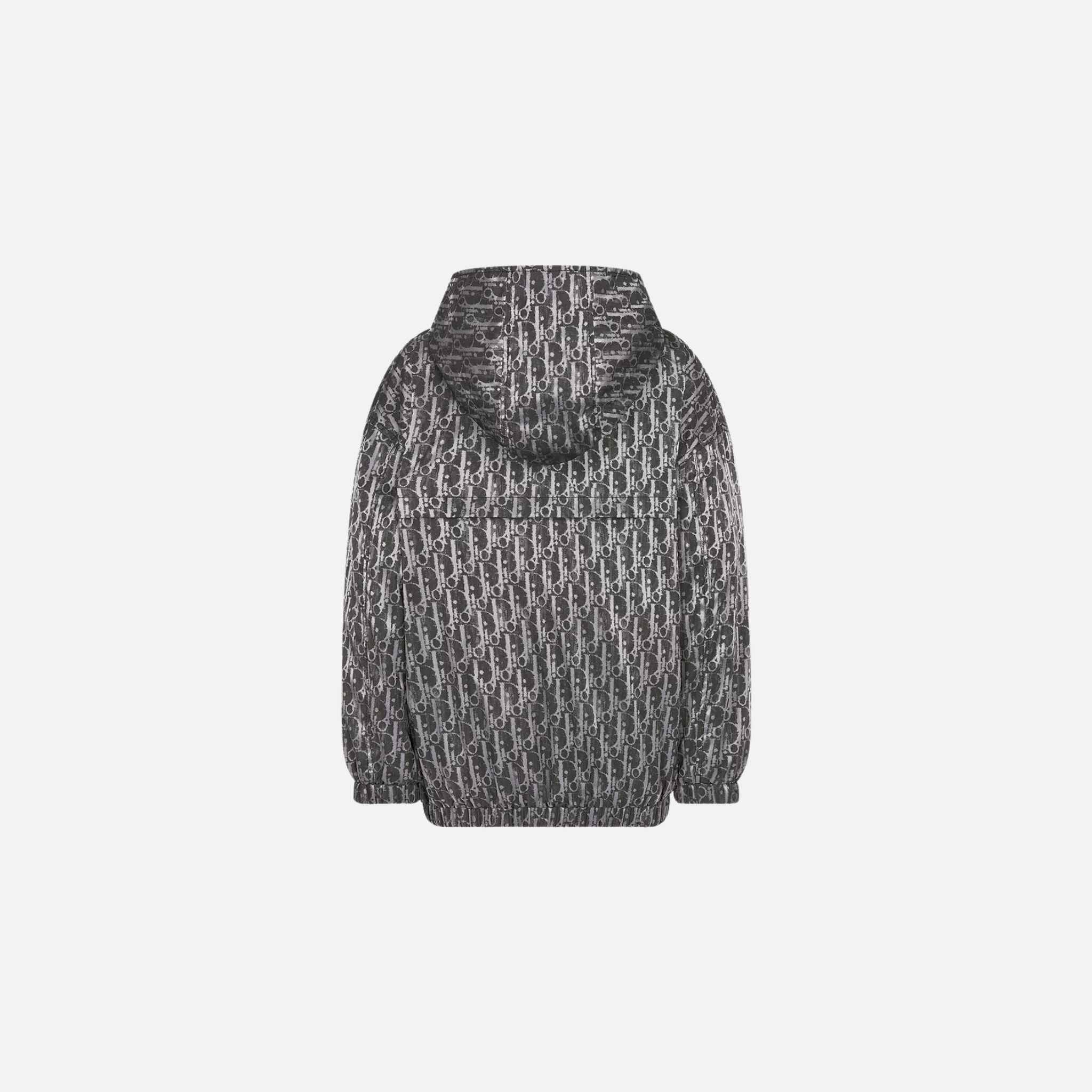Kids Hooded Windbreaker Metallic Gray - Image 2
