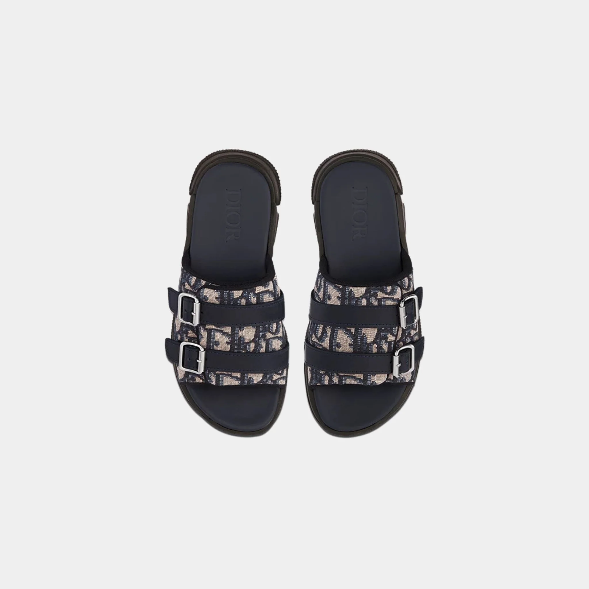Kids Sandal Beige And Black Dior Oblique Technical Jacquard - Image 3