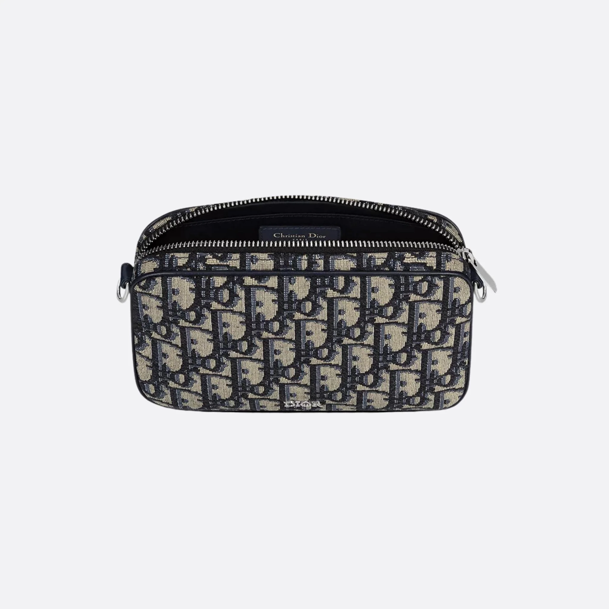Kids Small Multifunctional Bag in Beige Black Oblique - Image 3