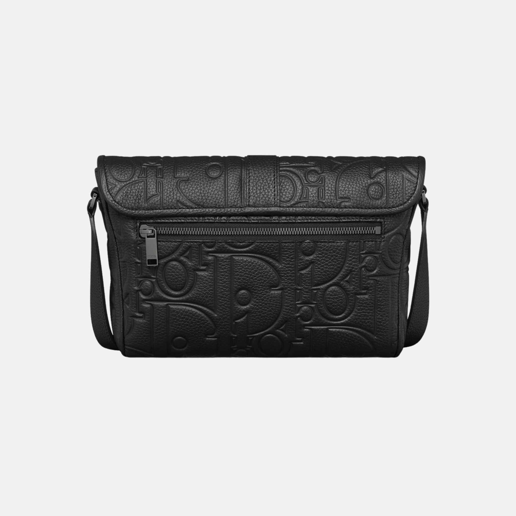 Medium Daily Messenger Bag With Flap in Grained Calfskin - Image 3