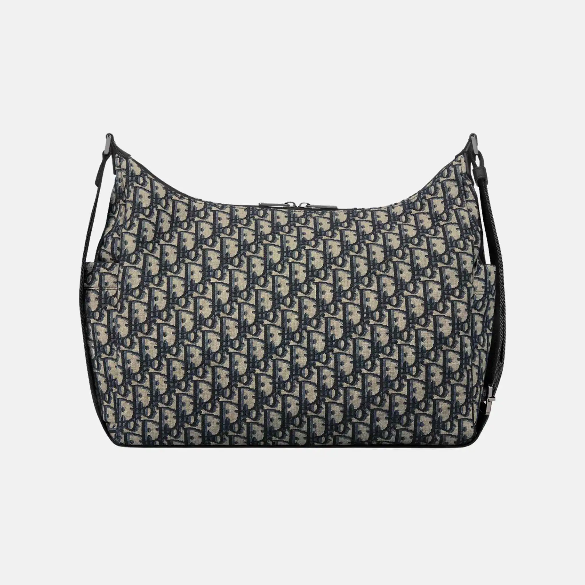 Medium Rider Soft Hobo Bag in Oblique and Grained Calfskin - Image 2