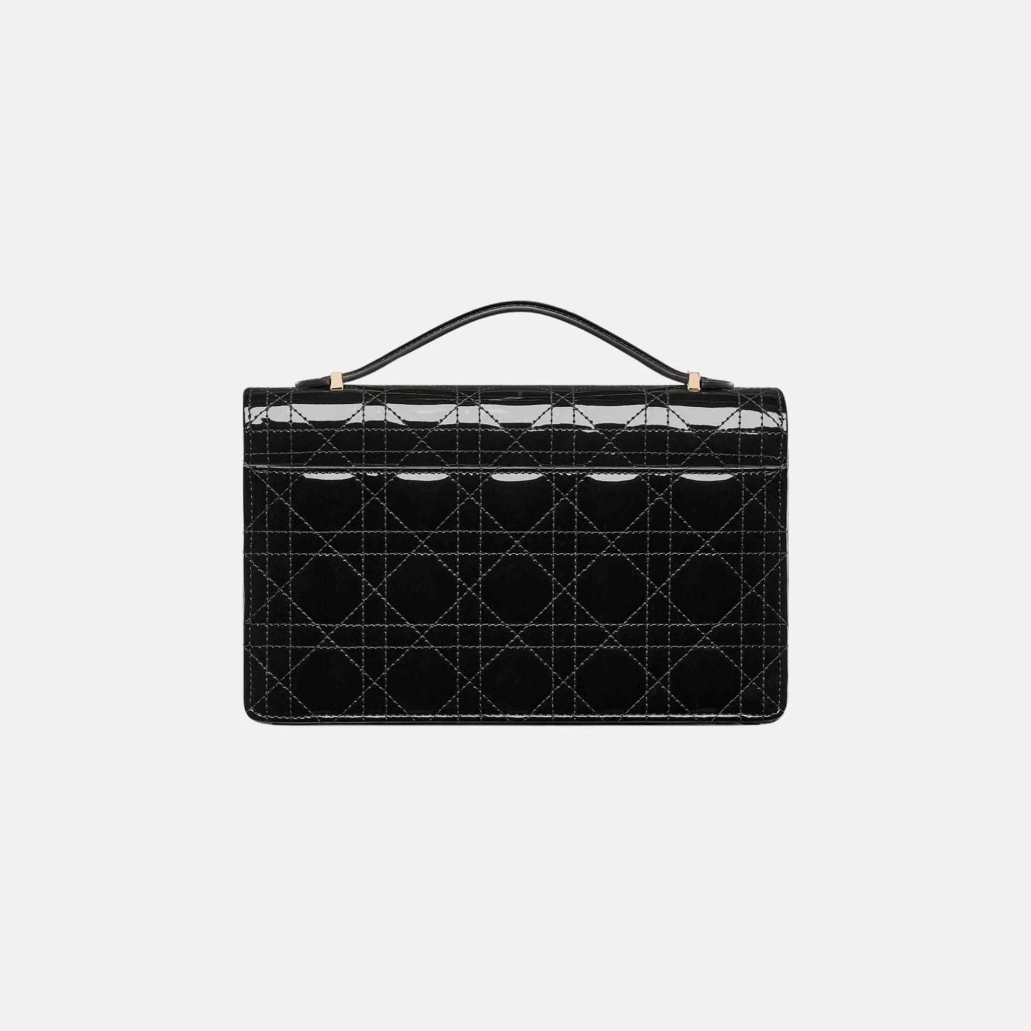 My Dior Top Handle Bag In Patent Cannage Calfskin - Image 3