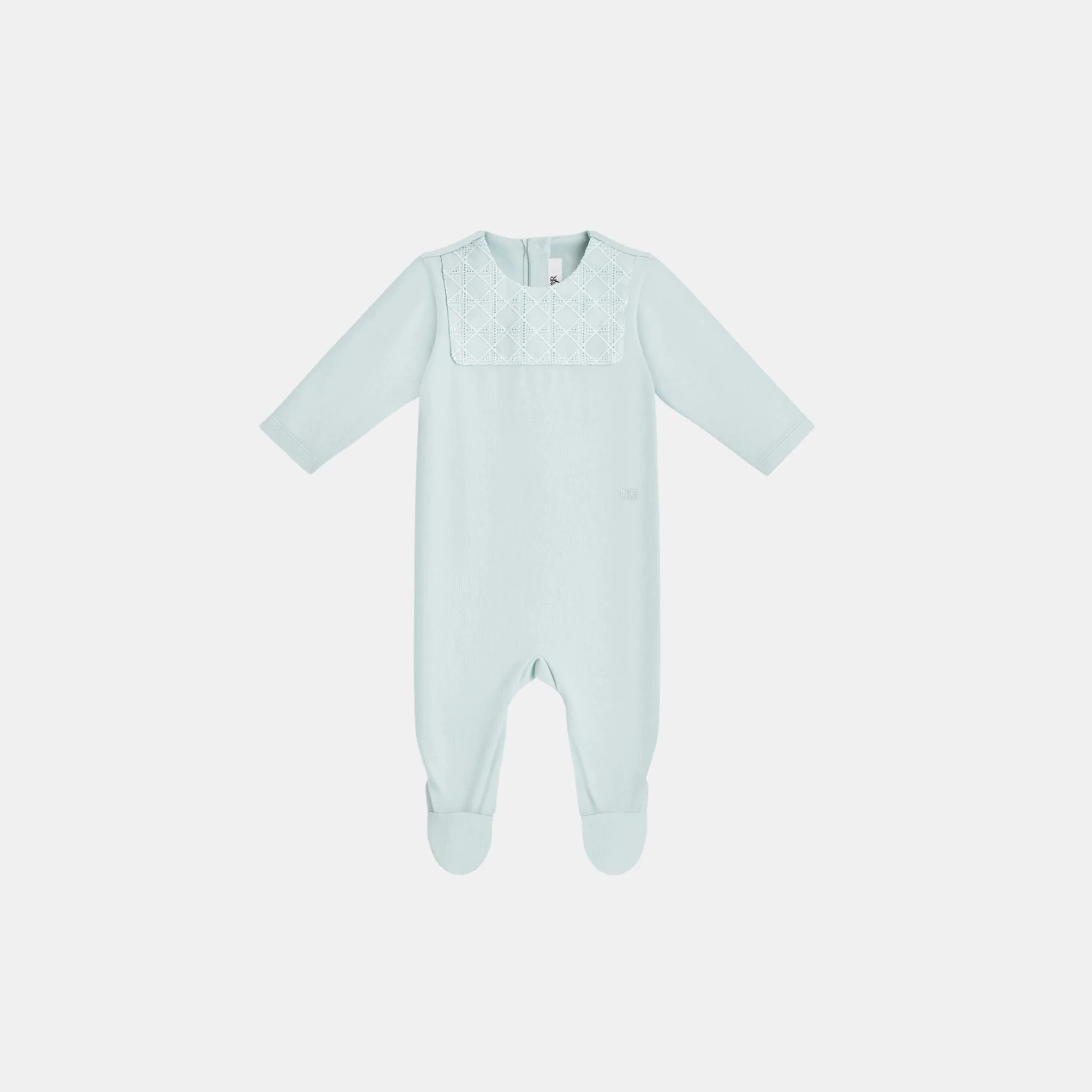 Newborn Gift Set Light Blue Cannage Cotton Jersey and Voile