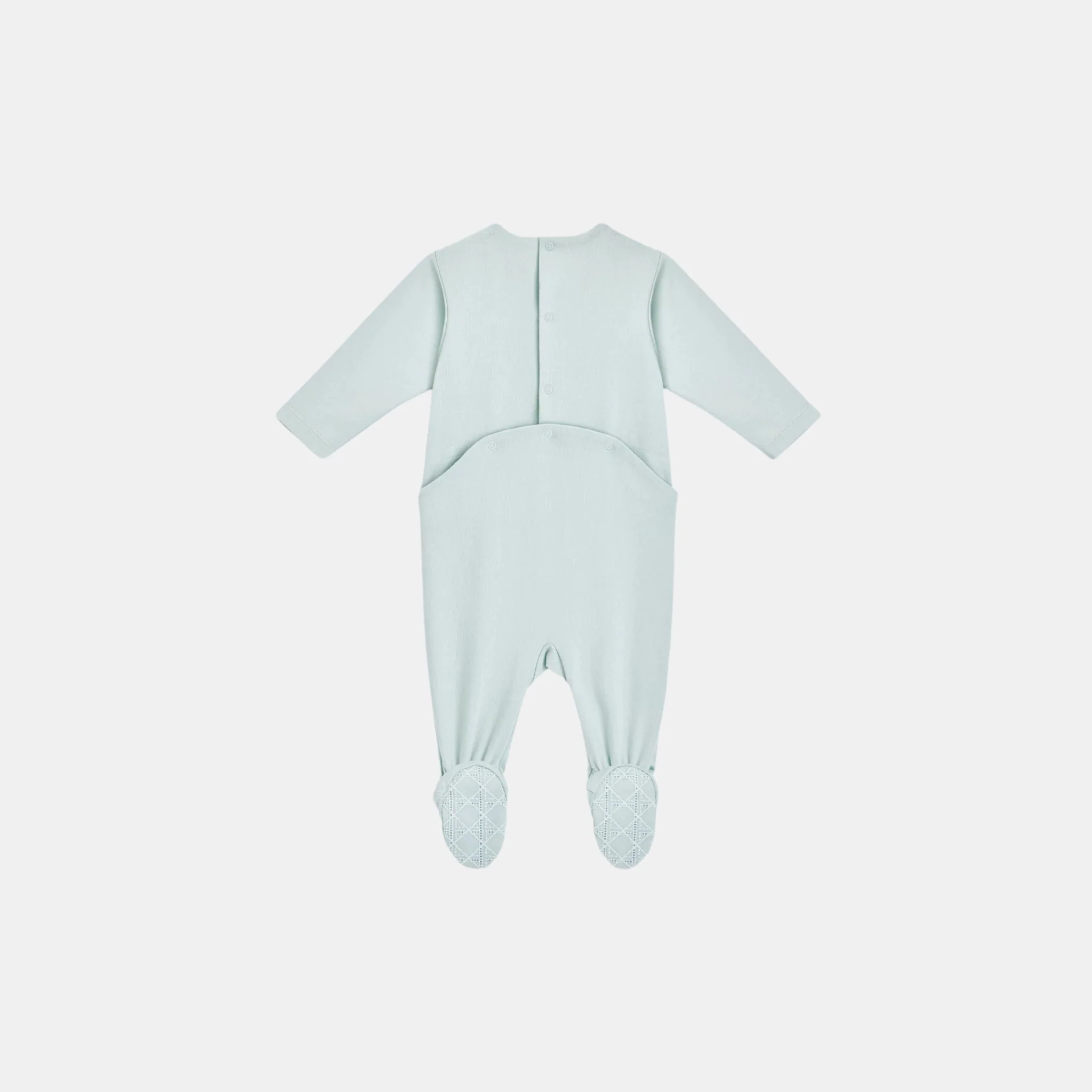 Newborn Gift Set Light Blue Cannage Cotton Jersey and Voile - Image 2