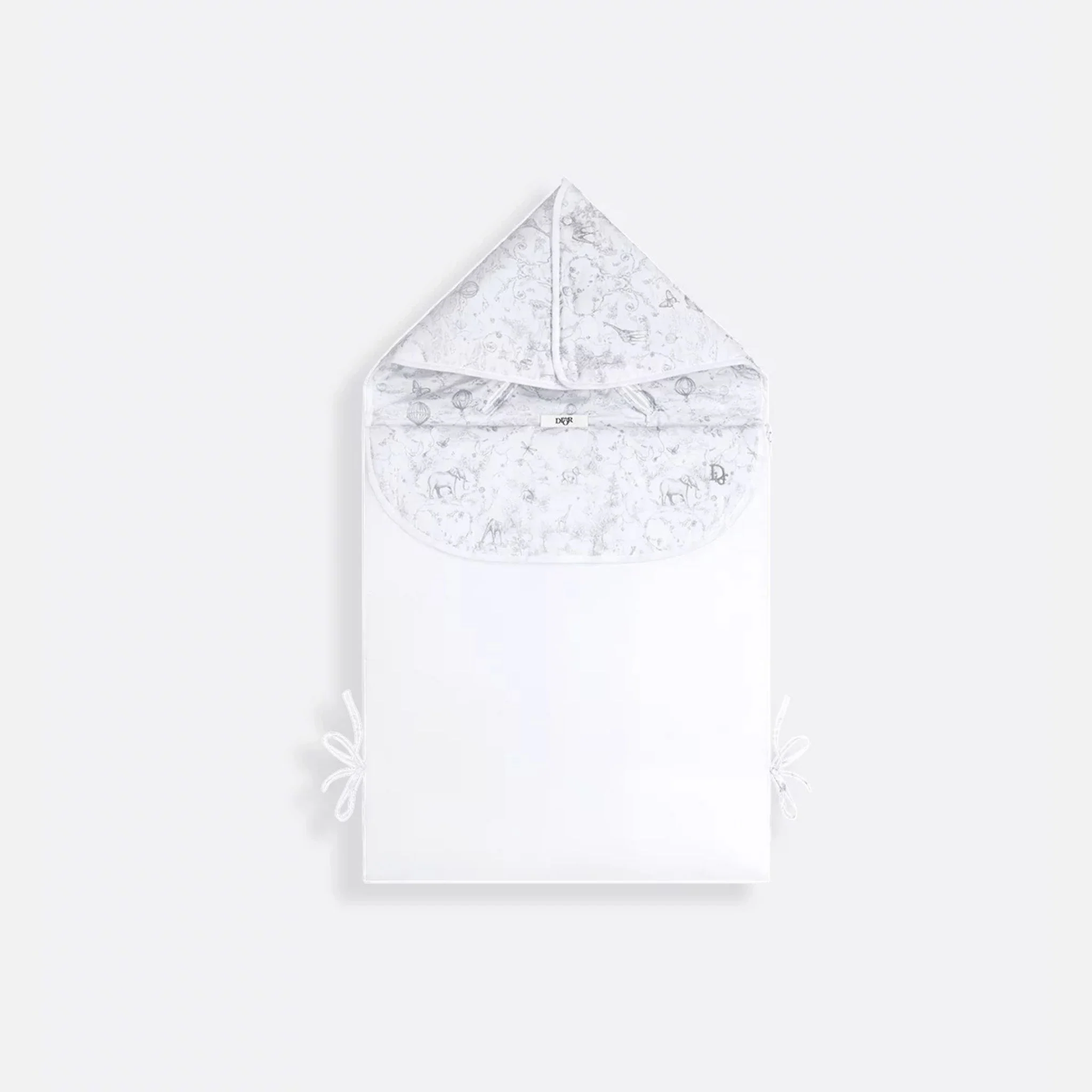 Newborn Sleeping Bag White Cotton Voile
