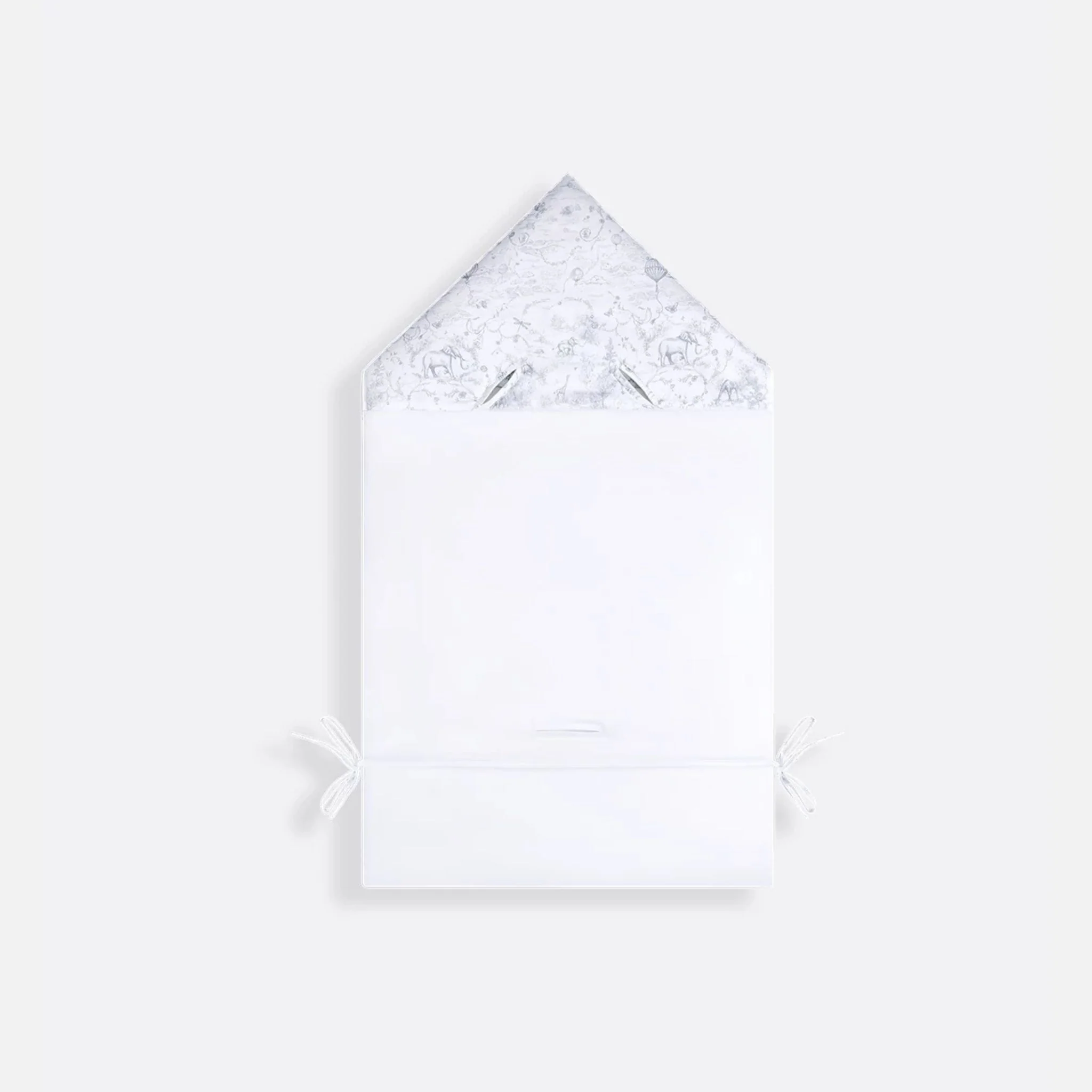 Newborn Sleeping Bag White Cotton Voile - Image 3