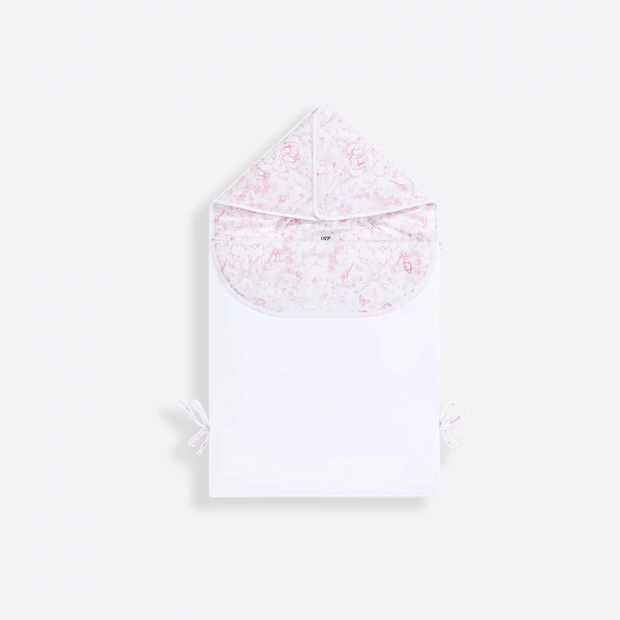 Newborn Sleeping Bag White Cotton Voile - Image 4