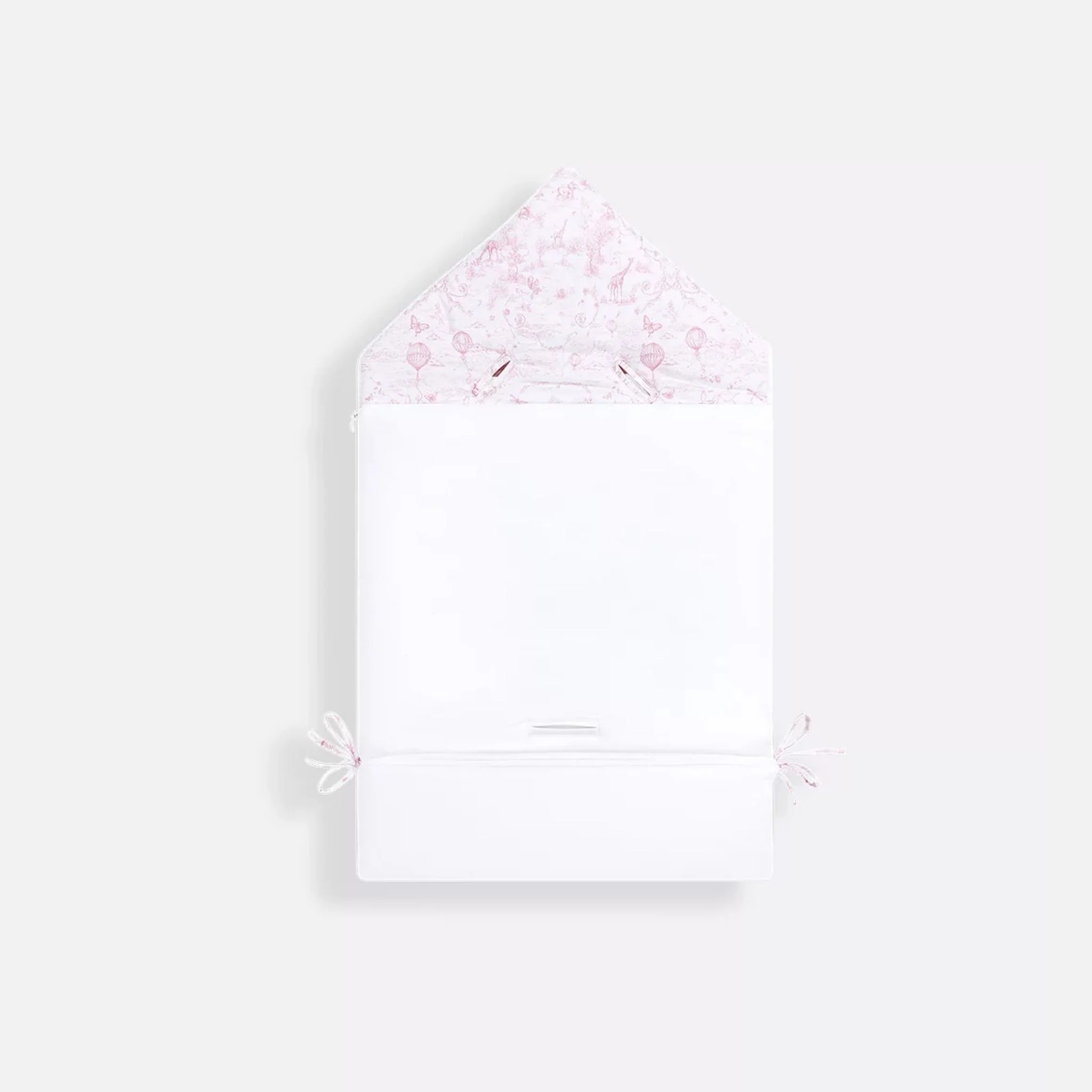 Newborn Sleeping Bag White Cotton Voile - Image 6