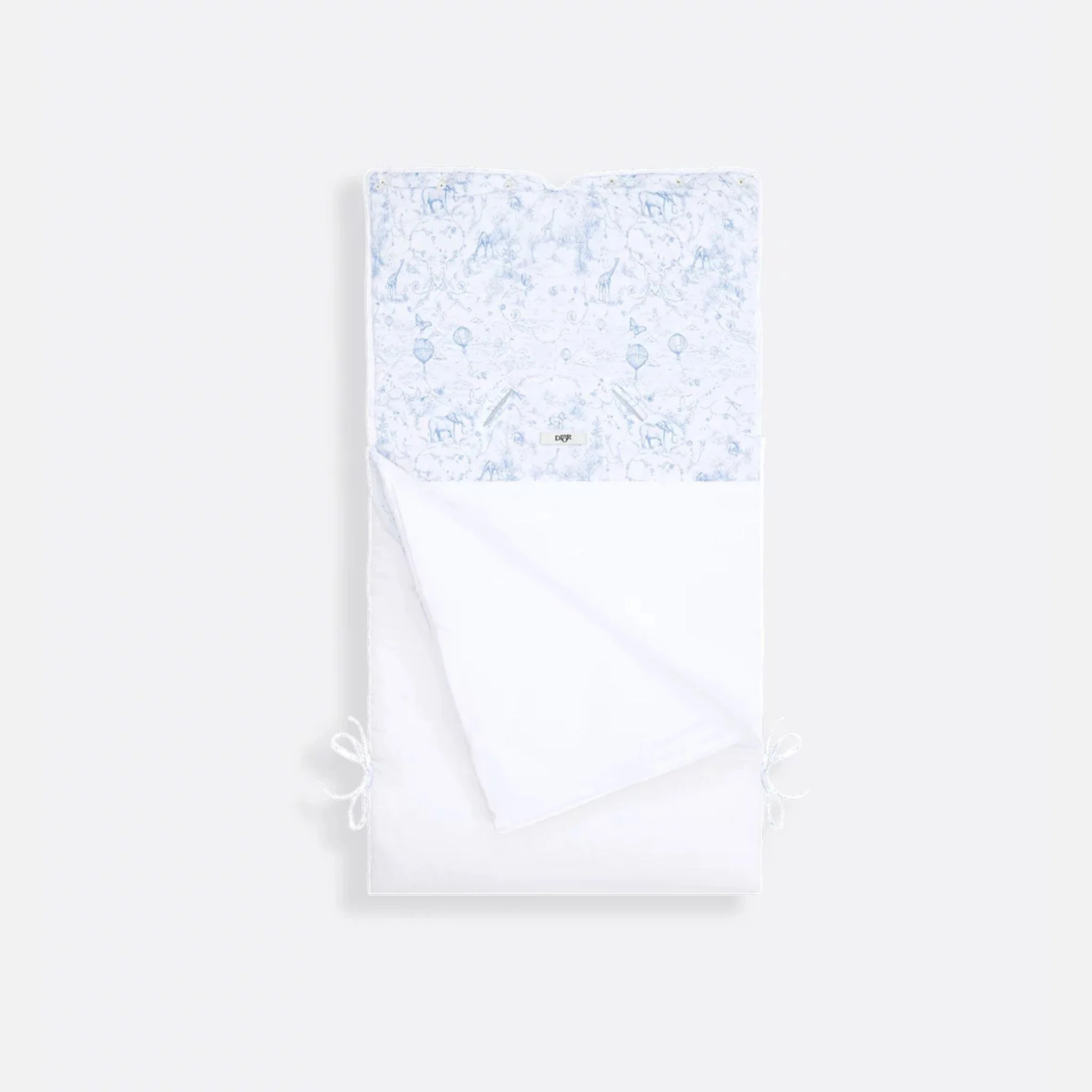 Newborn Sleeping Bag White Cotton Voile - Image 8