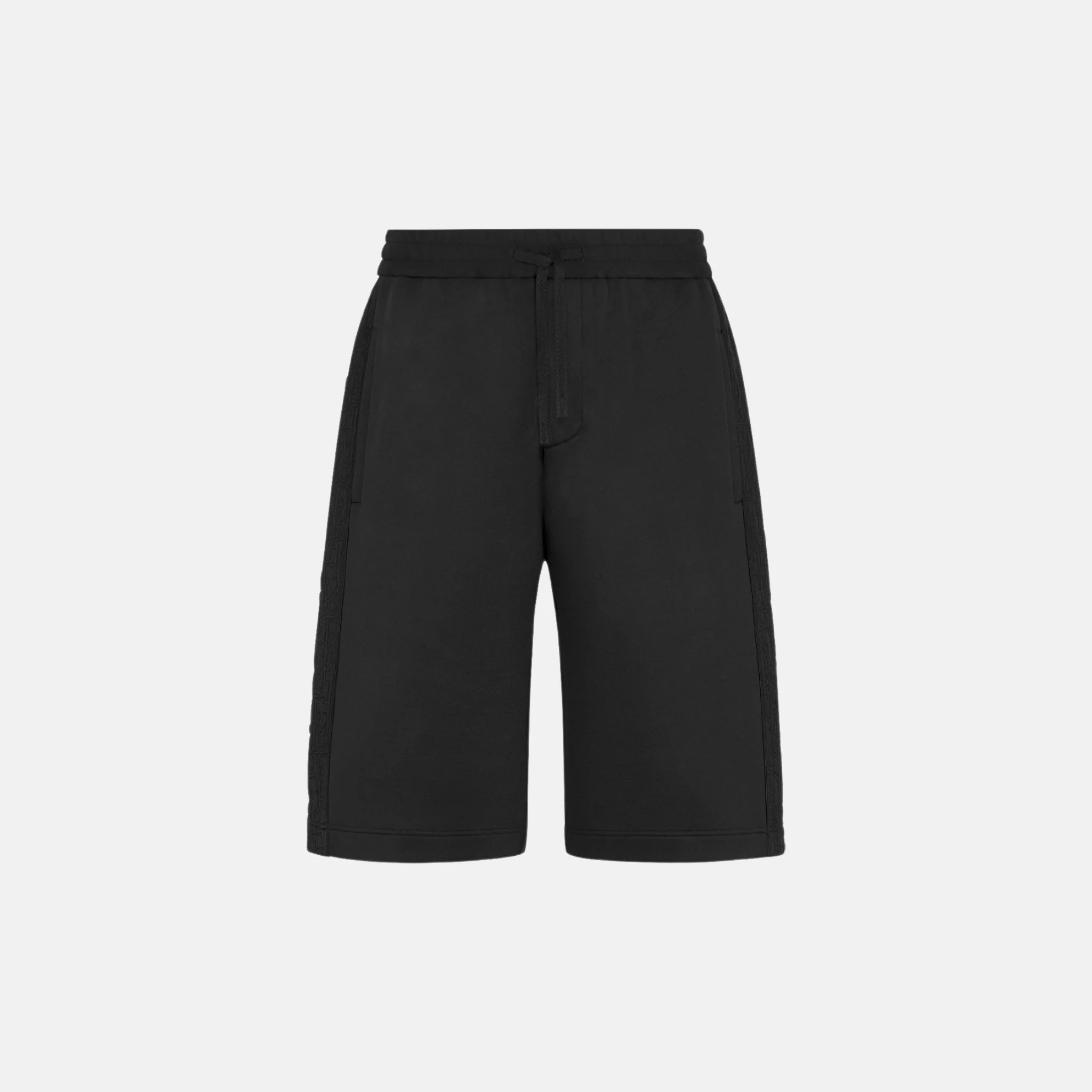 Oblique Bermuda Shorts In Cotton Blend Jersey