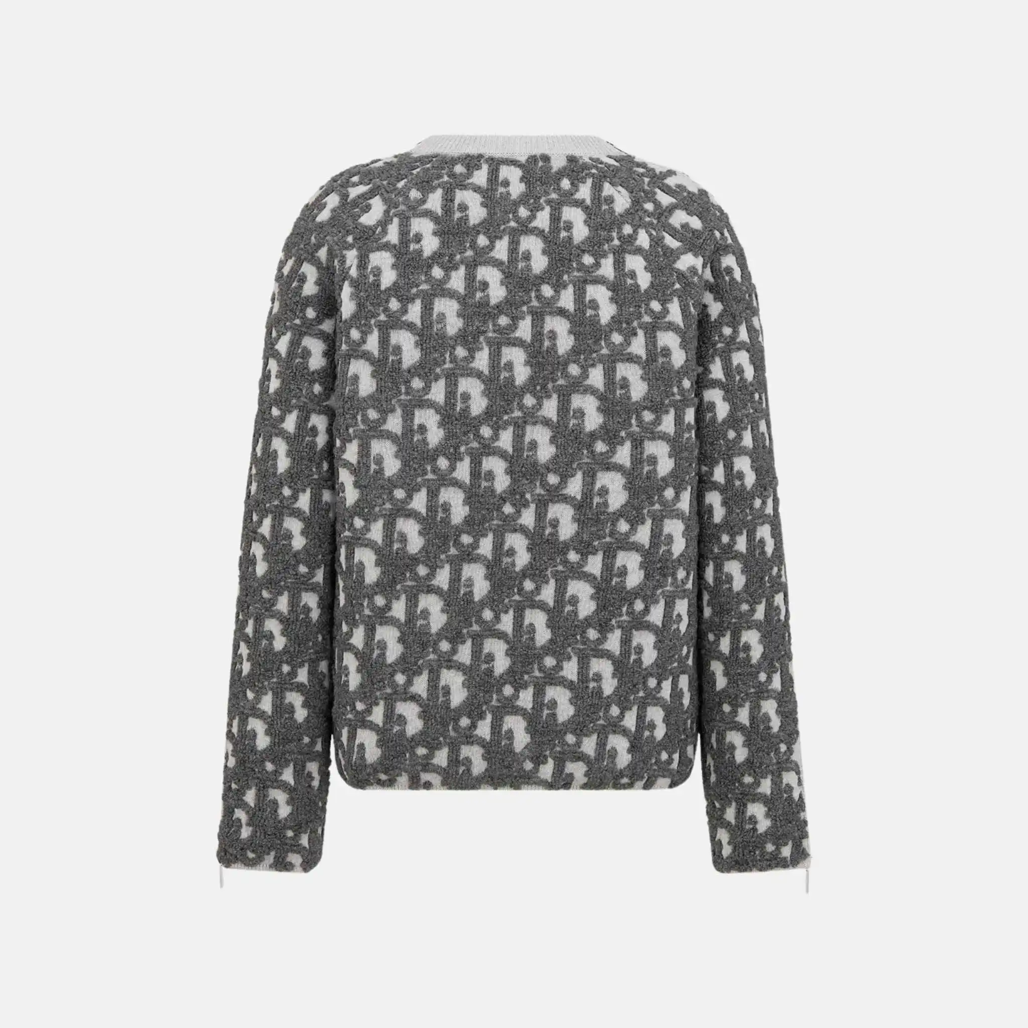 Oblique Sweater In Virgin Wool And Cotton Blend Jacquard - Image 2
