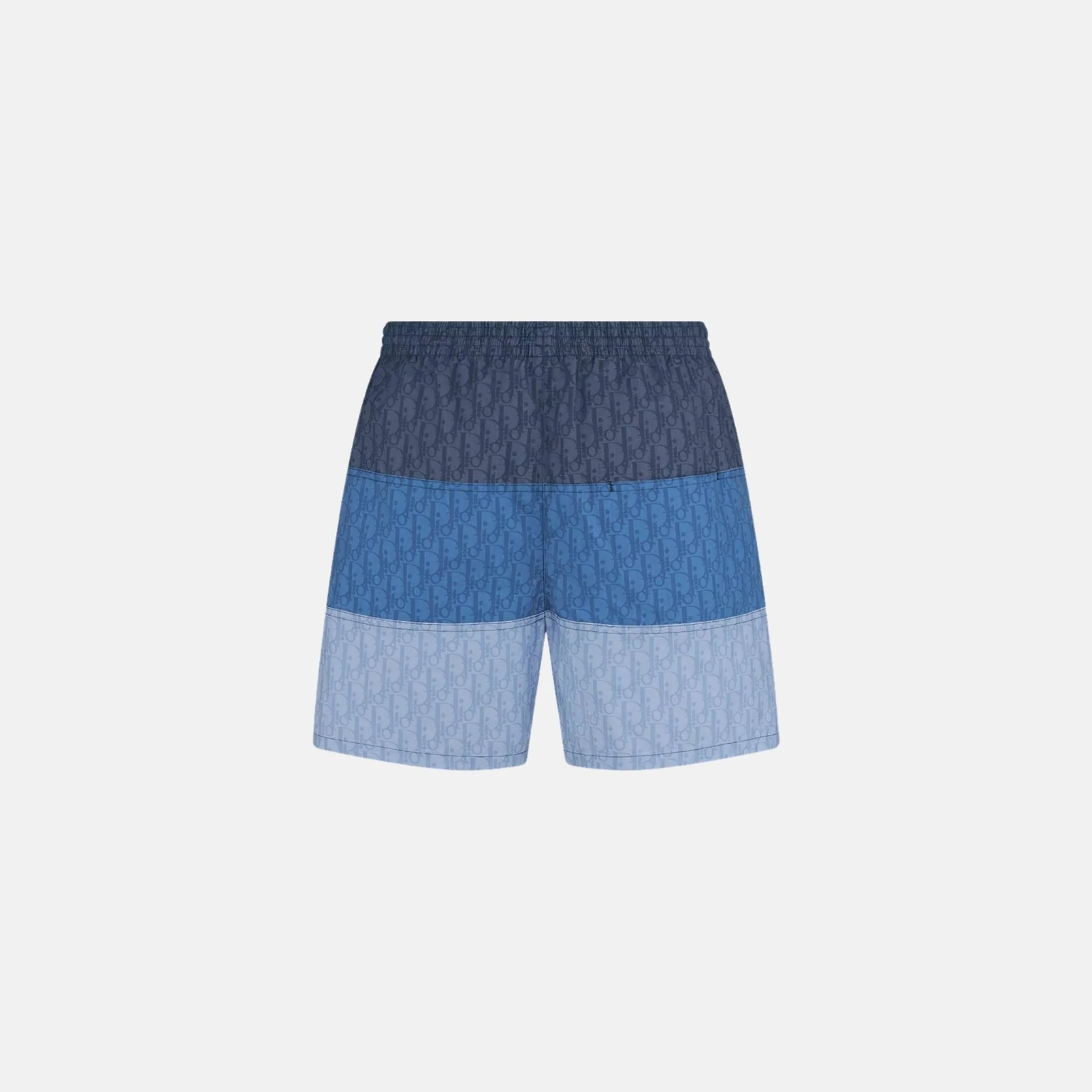 Oblique Swim Shorts In Color Block Technical Fabric - Image 2