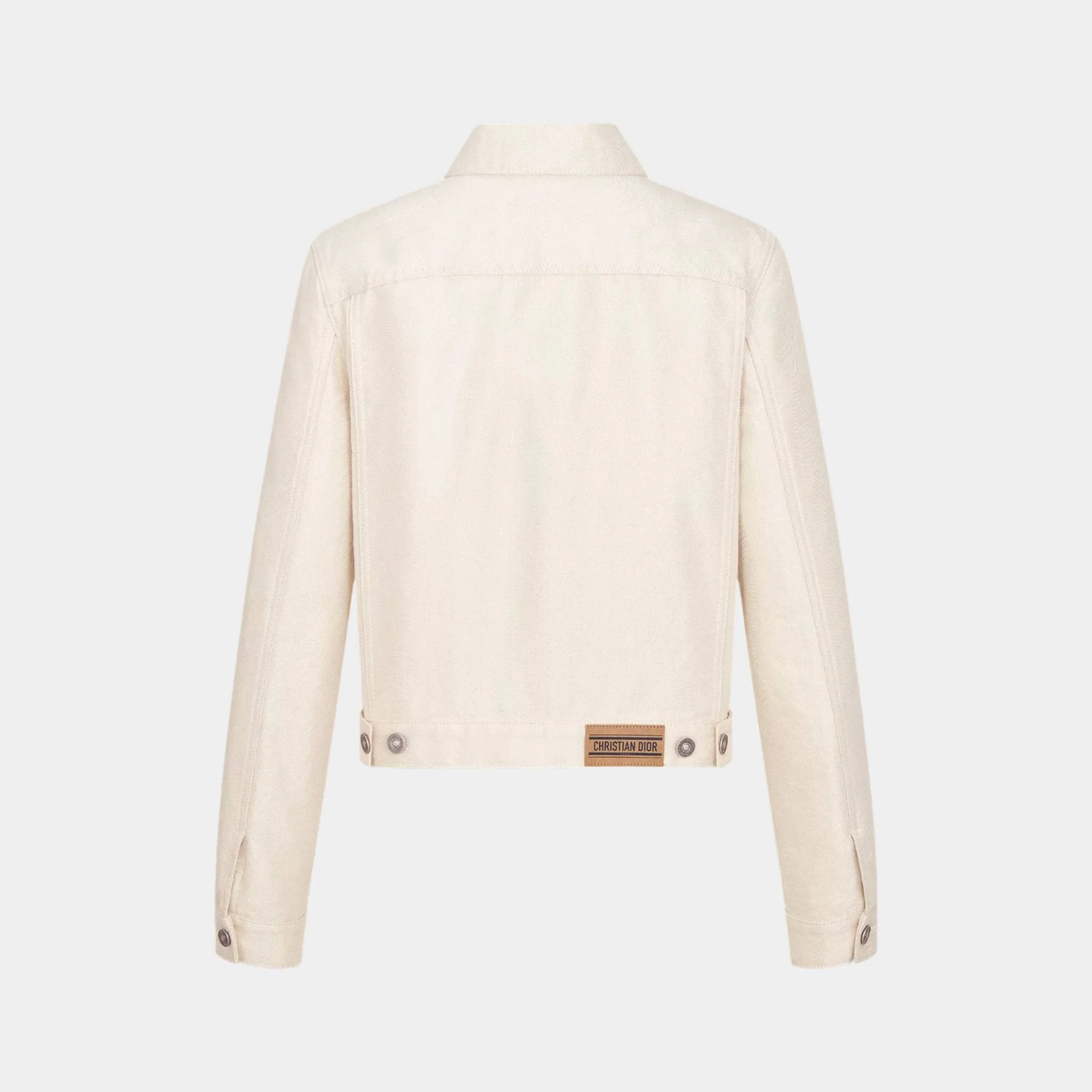 Or Jacket Gold-Tone Cotton-Blend Denim - Image 2