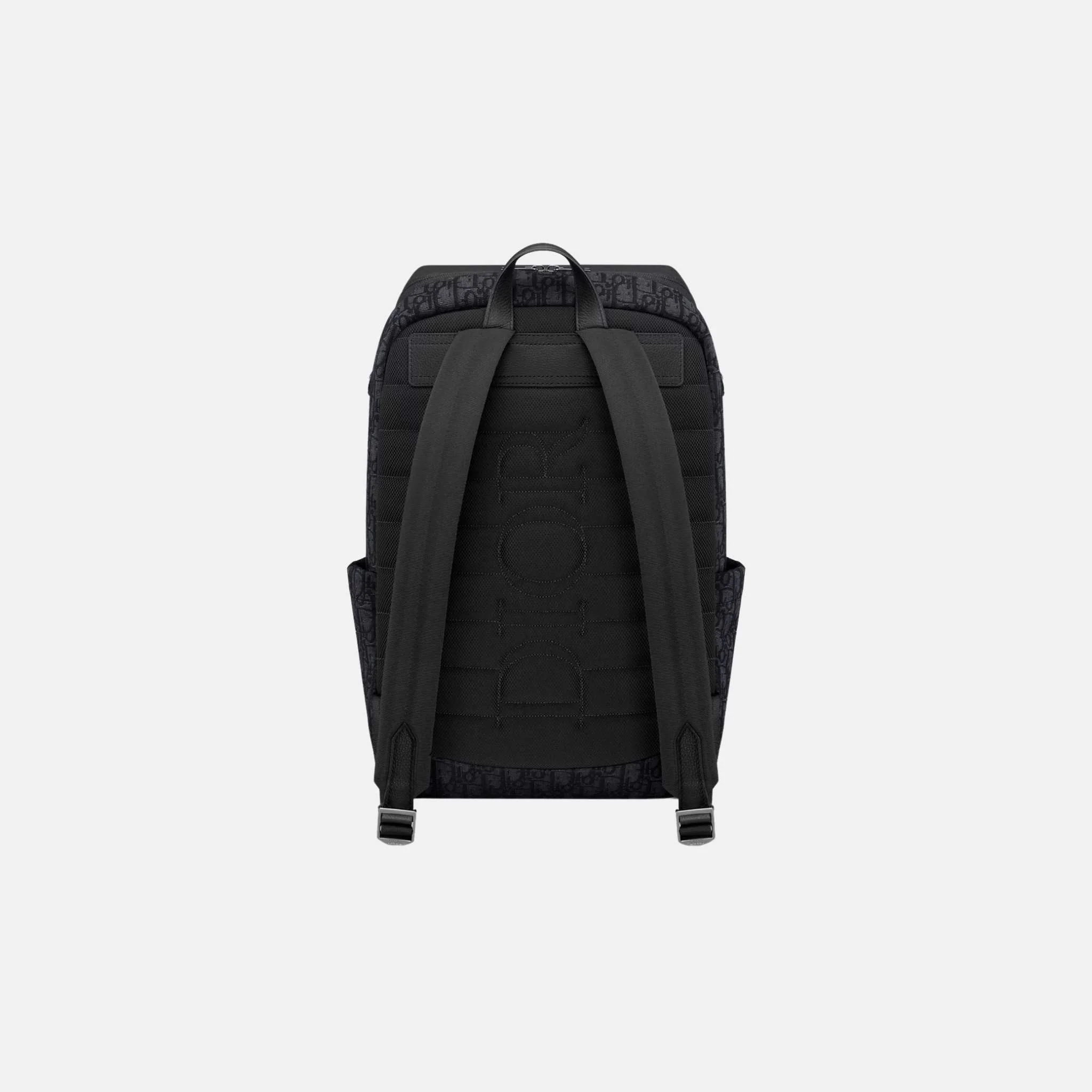 Rider Soft Zipped Backpack in Jacquard & Grained Calfskin - Image 6