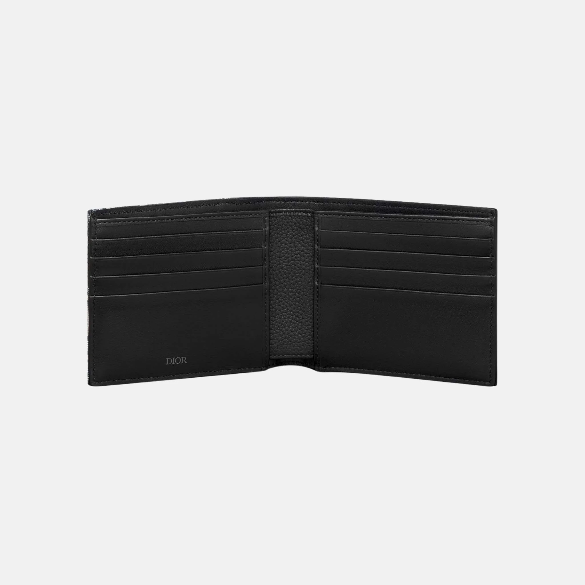 Saddle Bifold Wallet In Grained Calfskin Marquetry Jacquard - Image 2