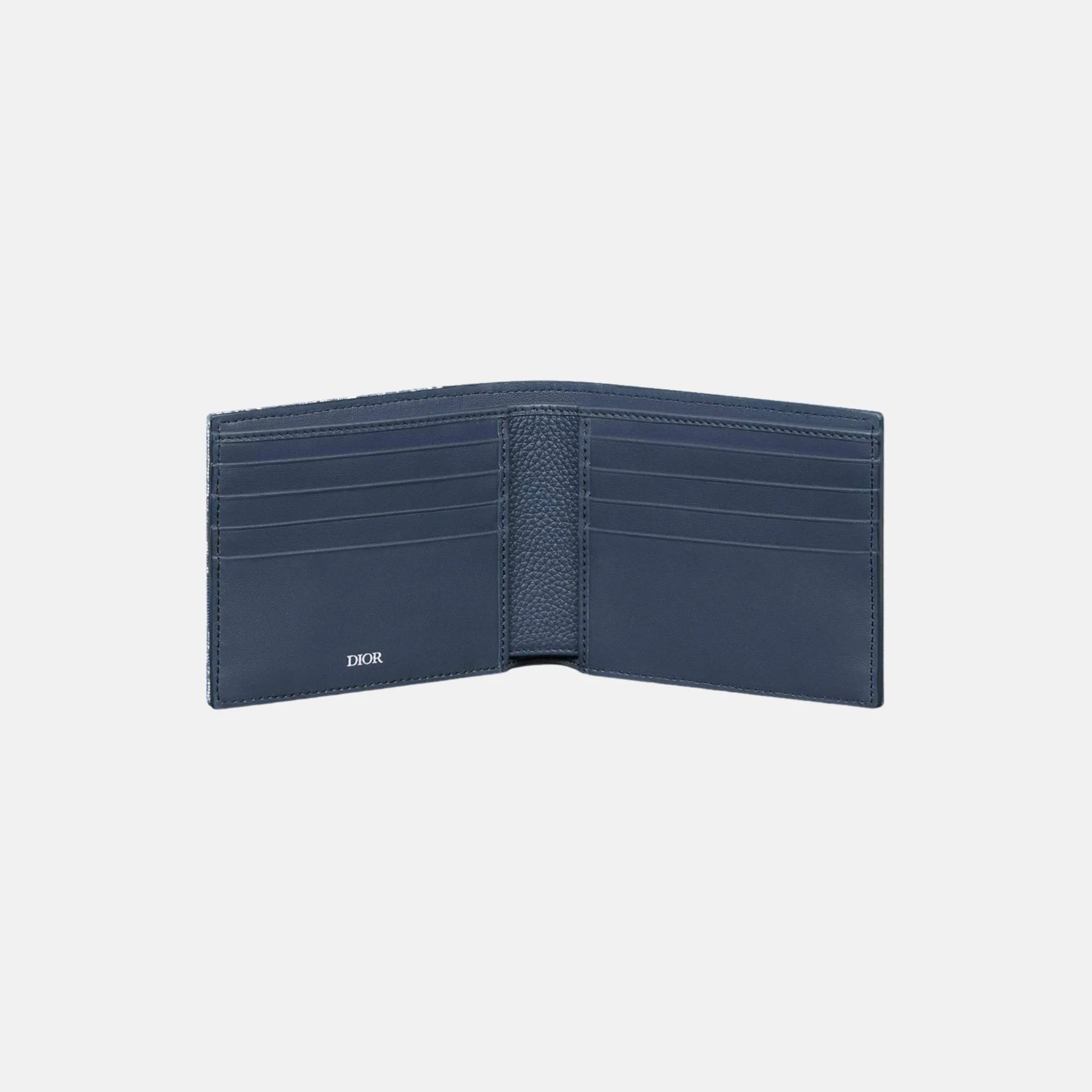Saddle Bifold Wallet In Grained Calfskin Marquetry Jacquard - Image 4