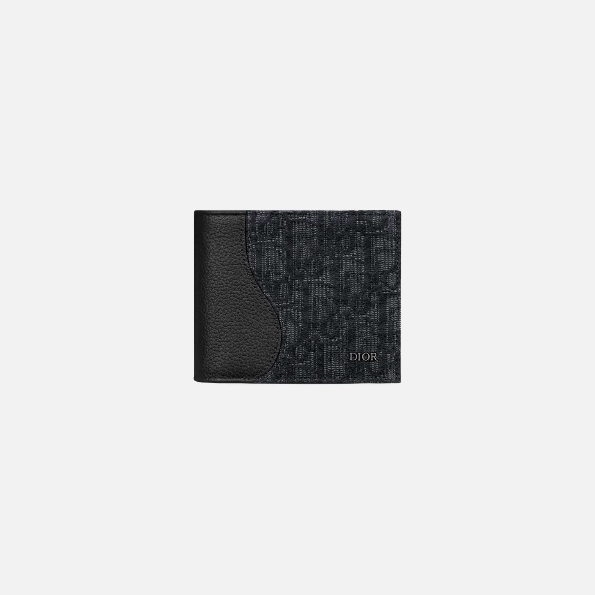 Saddle Bifold Wallet In Grained Calfskin Marquetry Jacquard - Image 5