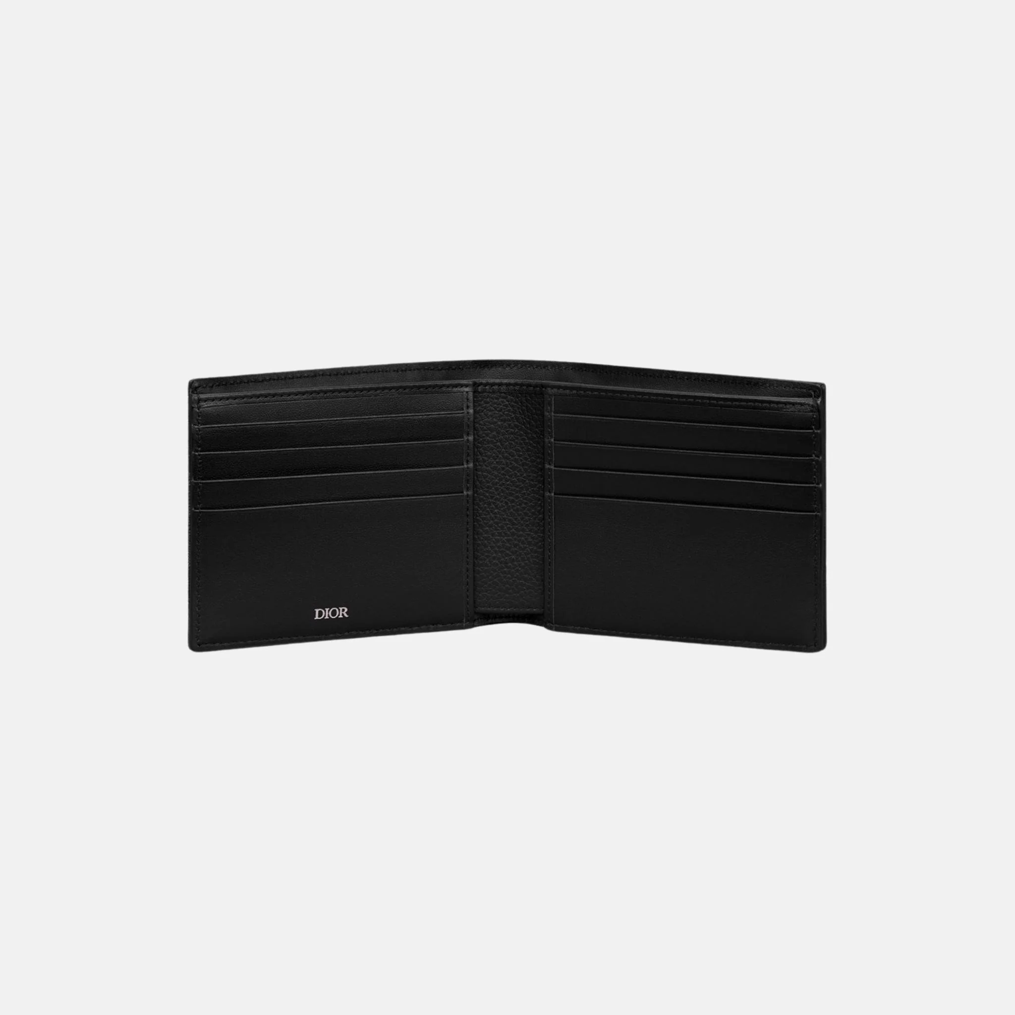 Saddle Bifold Wallet In Grained Calfskin Marquetry Jacquard - Image 6