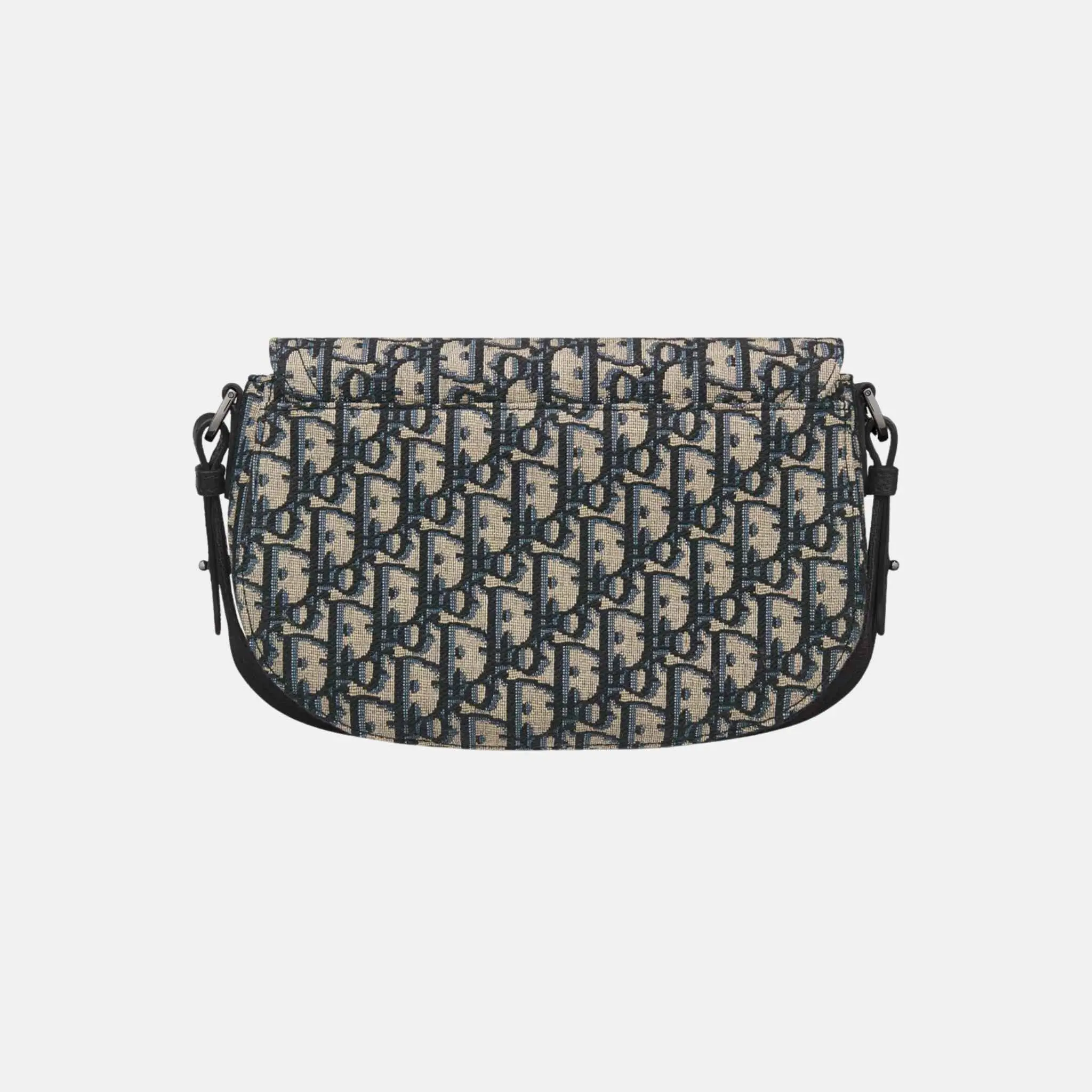 Saddle Messenger Bag In Oblique Jacquard And Grained Calfskin - Image 3