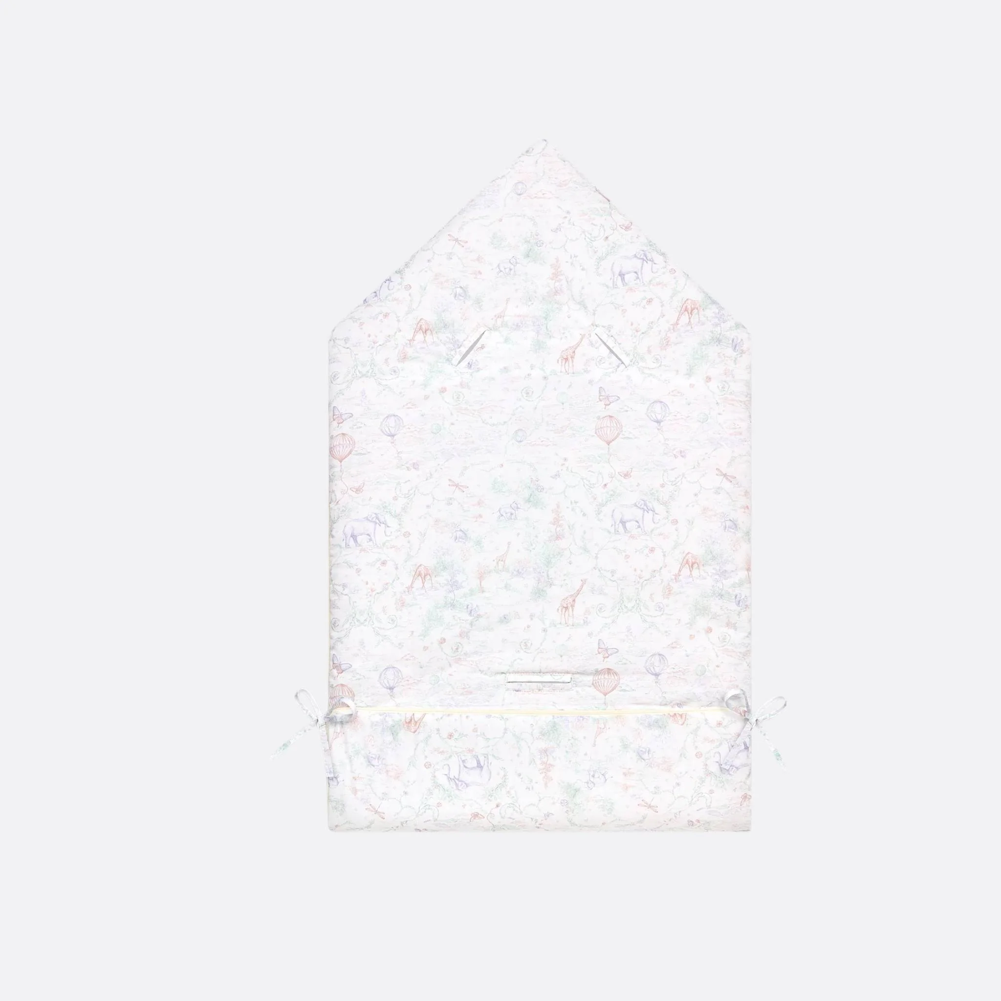 Sleeping Bag Ivory Toile de Jouy Pastel Cotton Poplin - Image 3