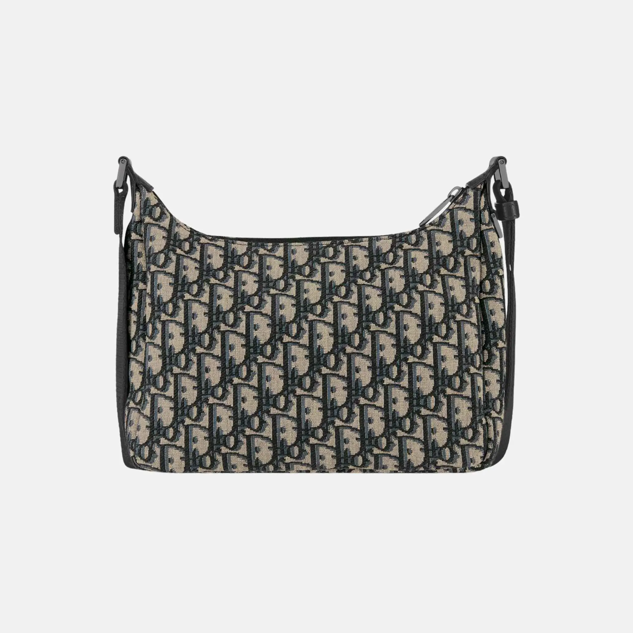 Small Rider Soft Hobo Bag In Oblique Jacquard - Image 3
