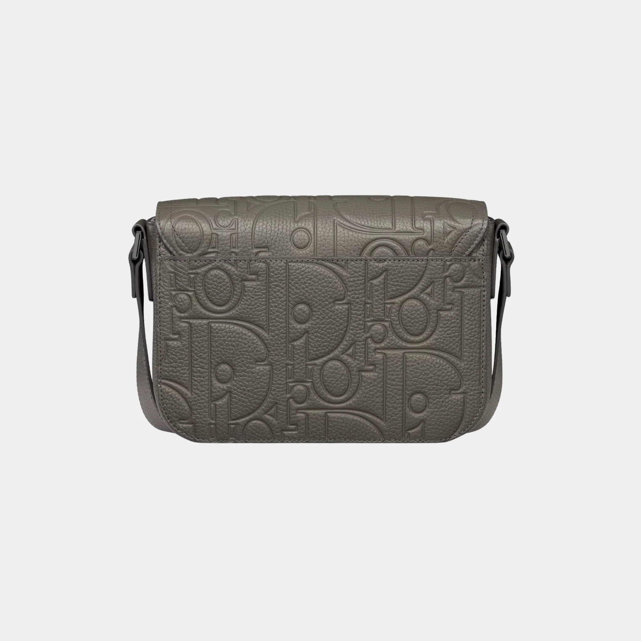 Small Saddle Messenger Bag With Flap In Leather And Calfskin - Image 6
