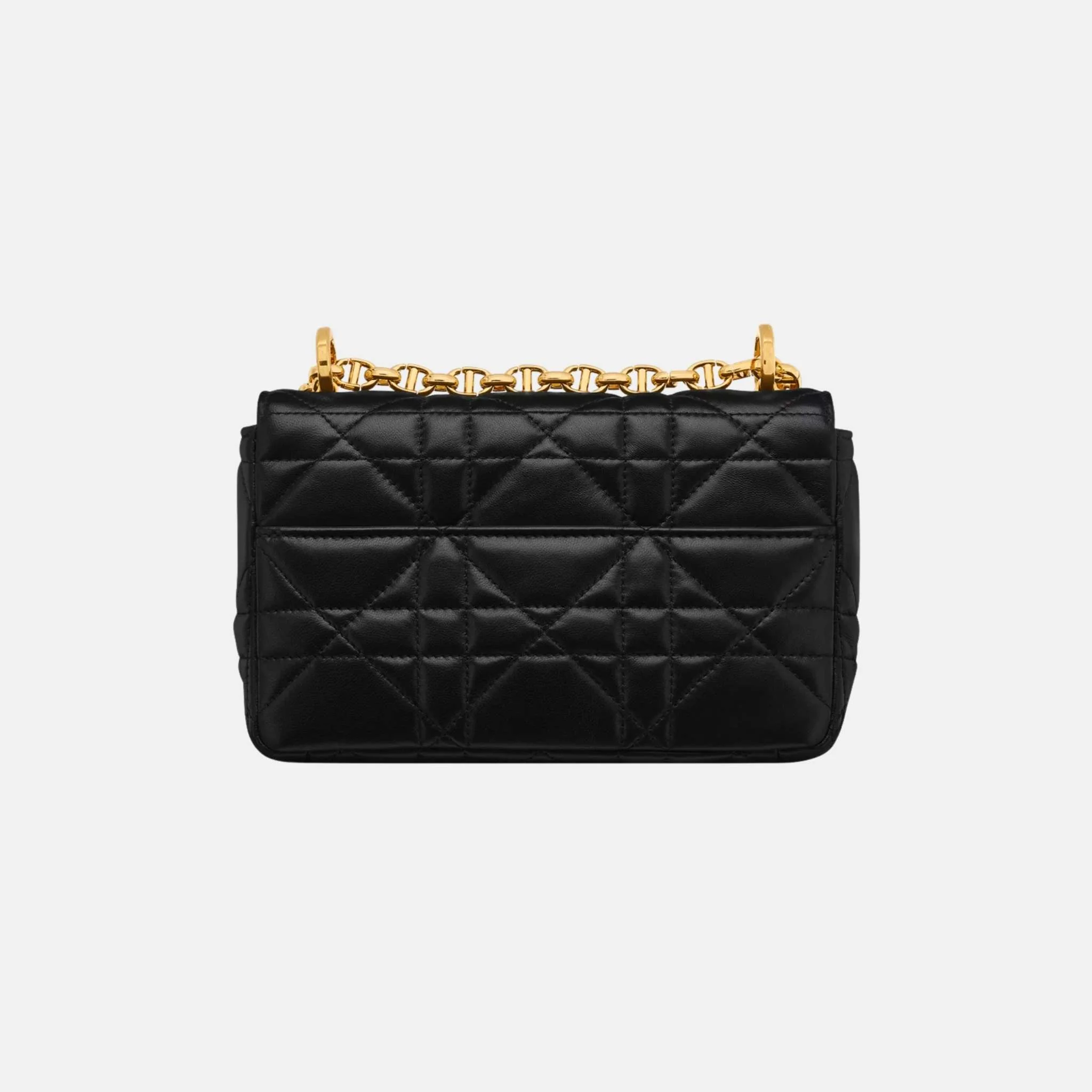 Small Soft Caro Bag In Macrocannage Lambskin - Image 3