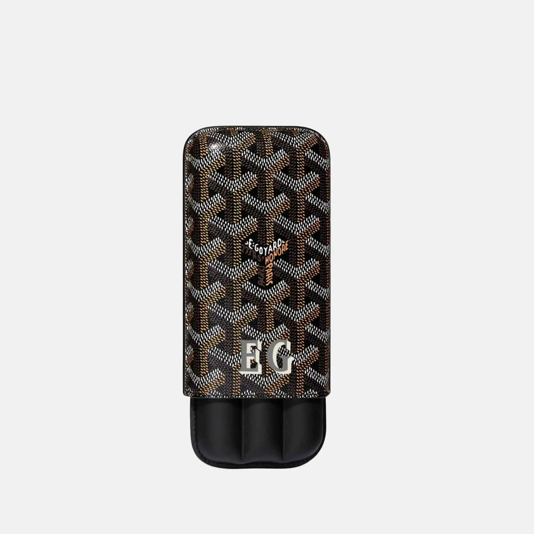 Churchill 3 Cigar Case Initials